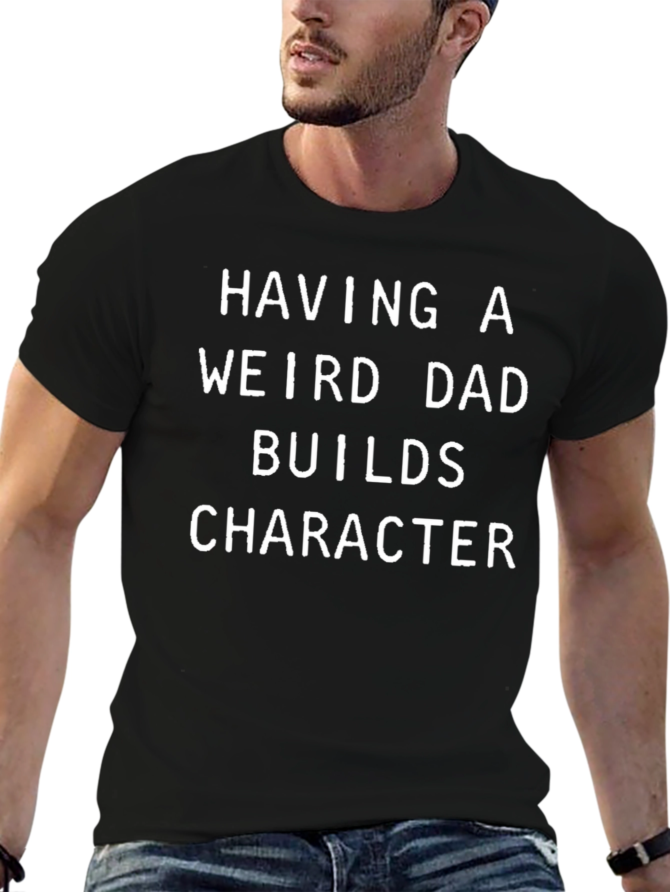 Weird Dad Builds Character T-Shirt