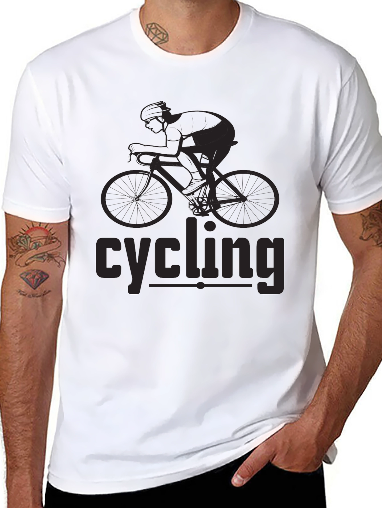 Cycling Graphic Tee - Ride in Style!