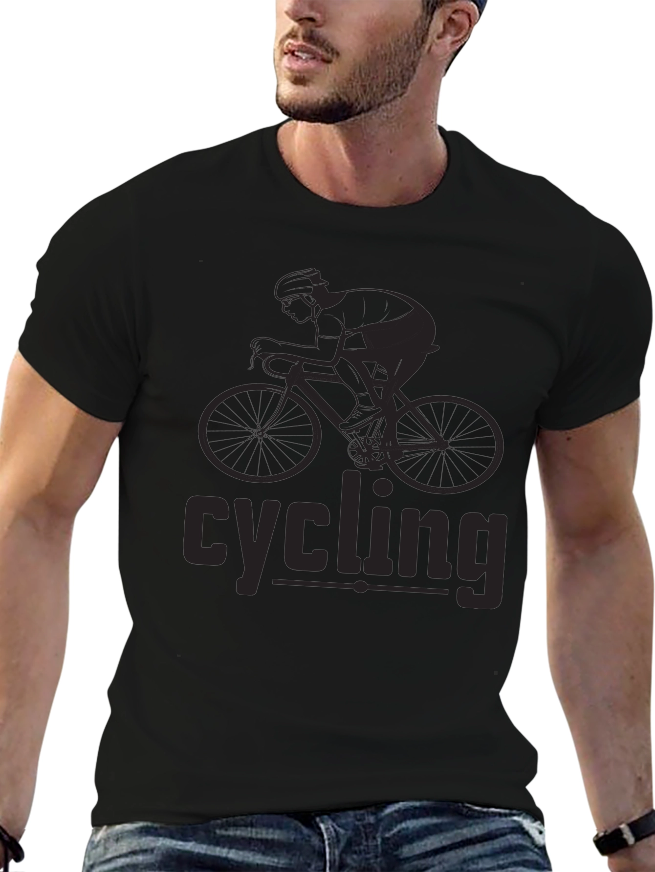 Cycling Graphic Tee - Ride in Style!