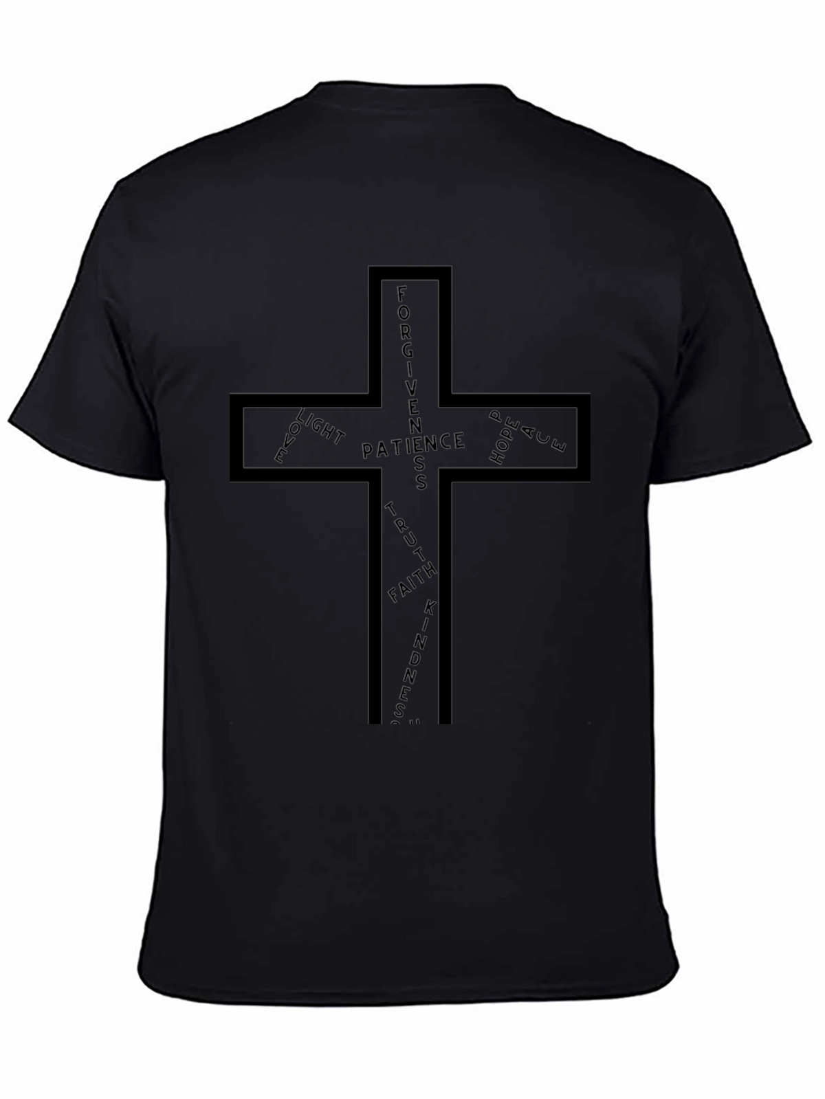 Faith-Inspired Cross Graphic T-Shirt