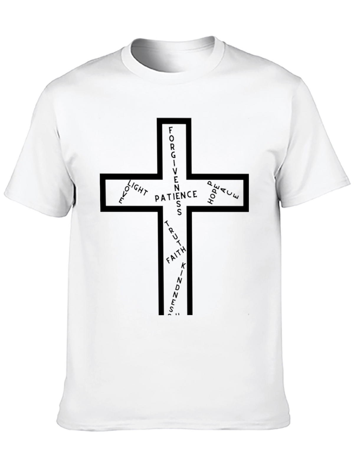 Faith-Inspired Cross Graphic T-Shirt
