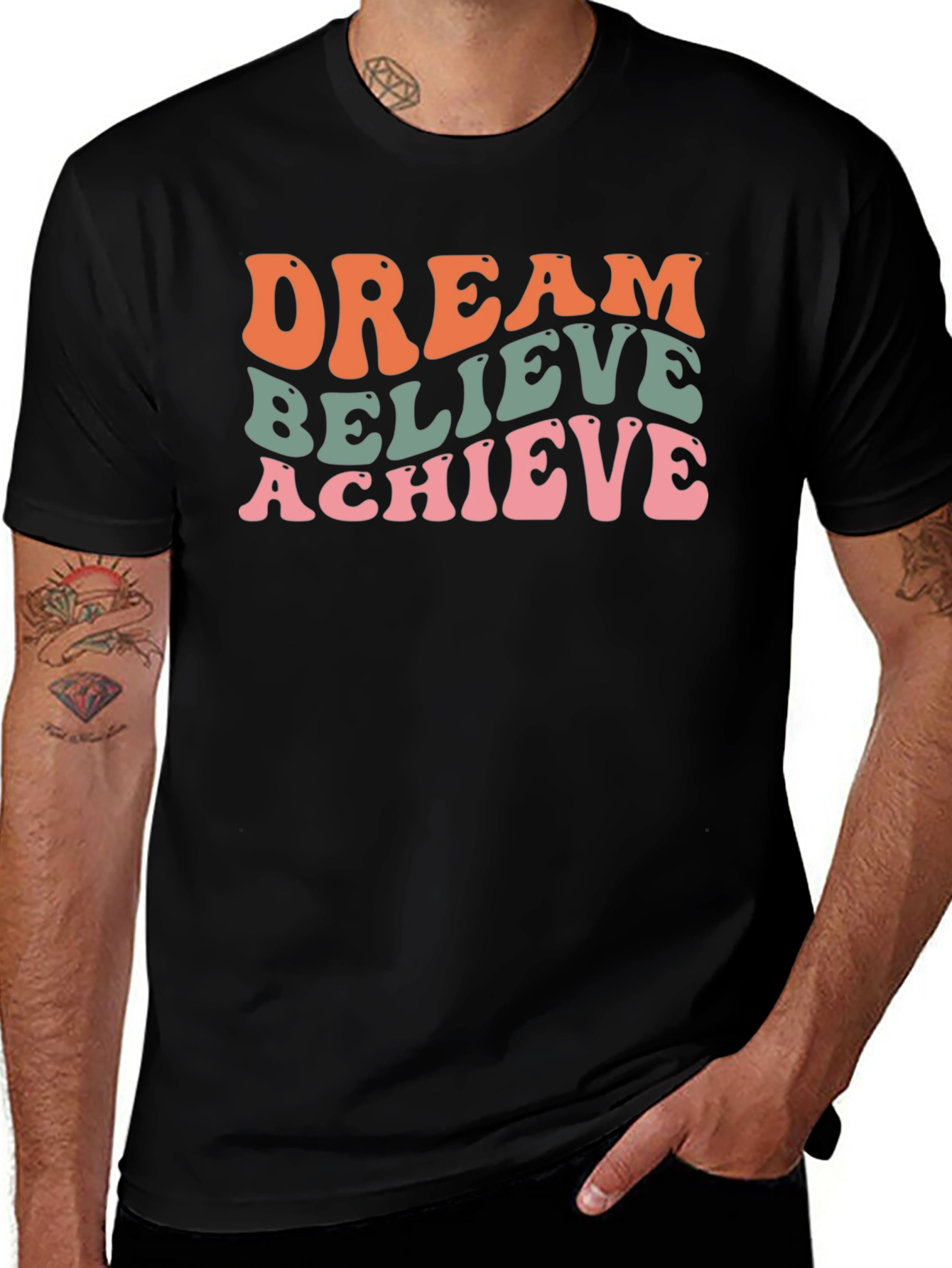 Dream Believe Achieve Graphic T-Shirt