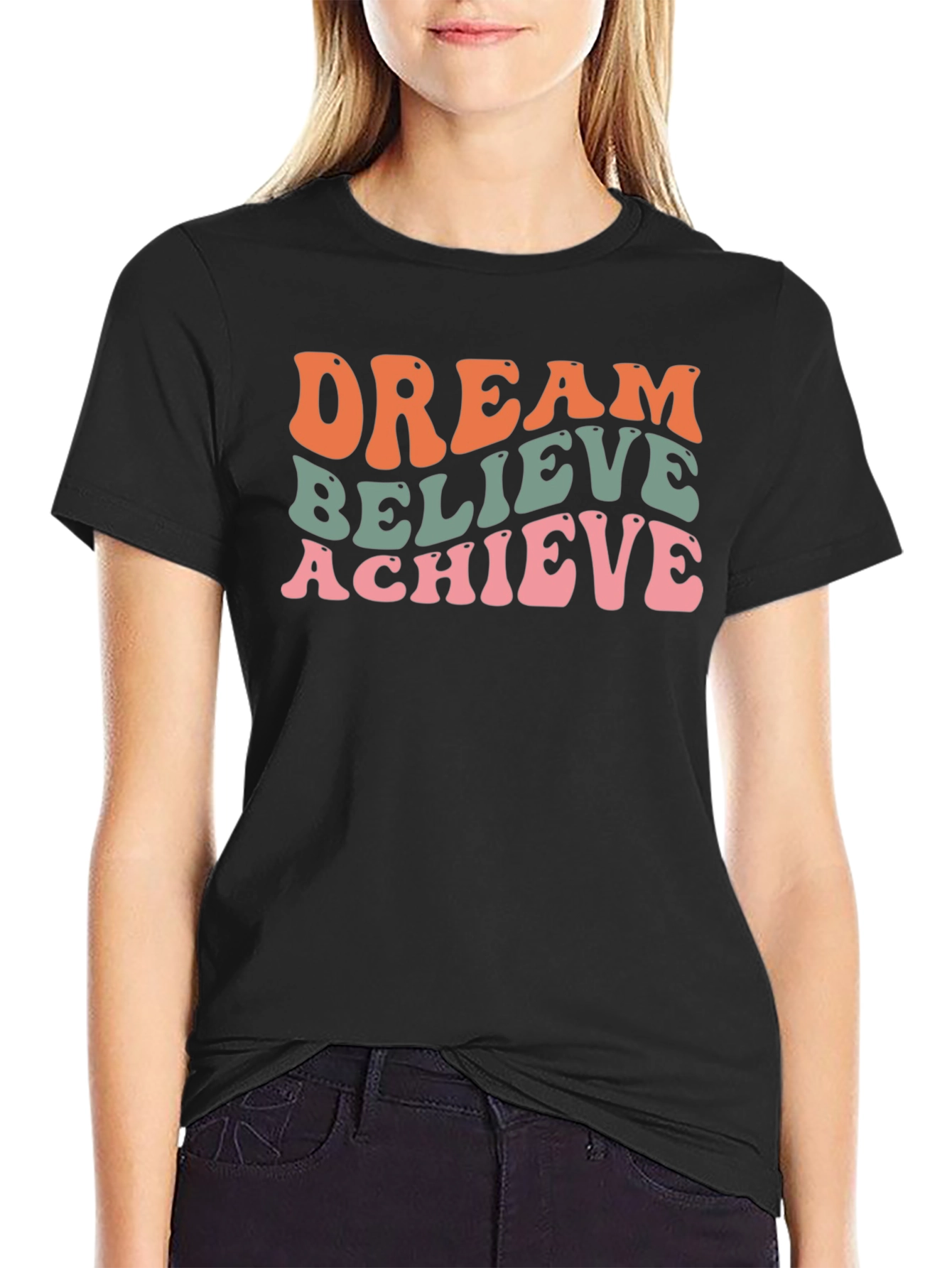 Dream Believe Achieve Graphic T-Shirt