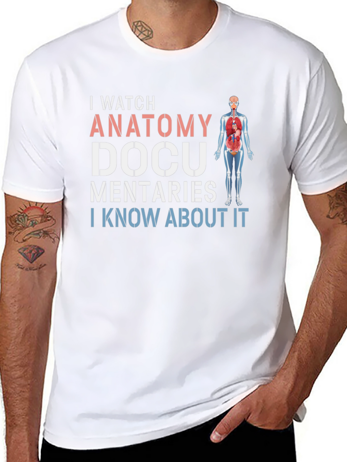 Anatomy Docu I Watch Humor Graphic T-Shirt