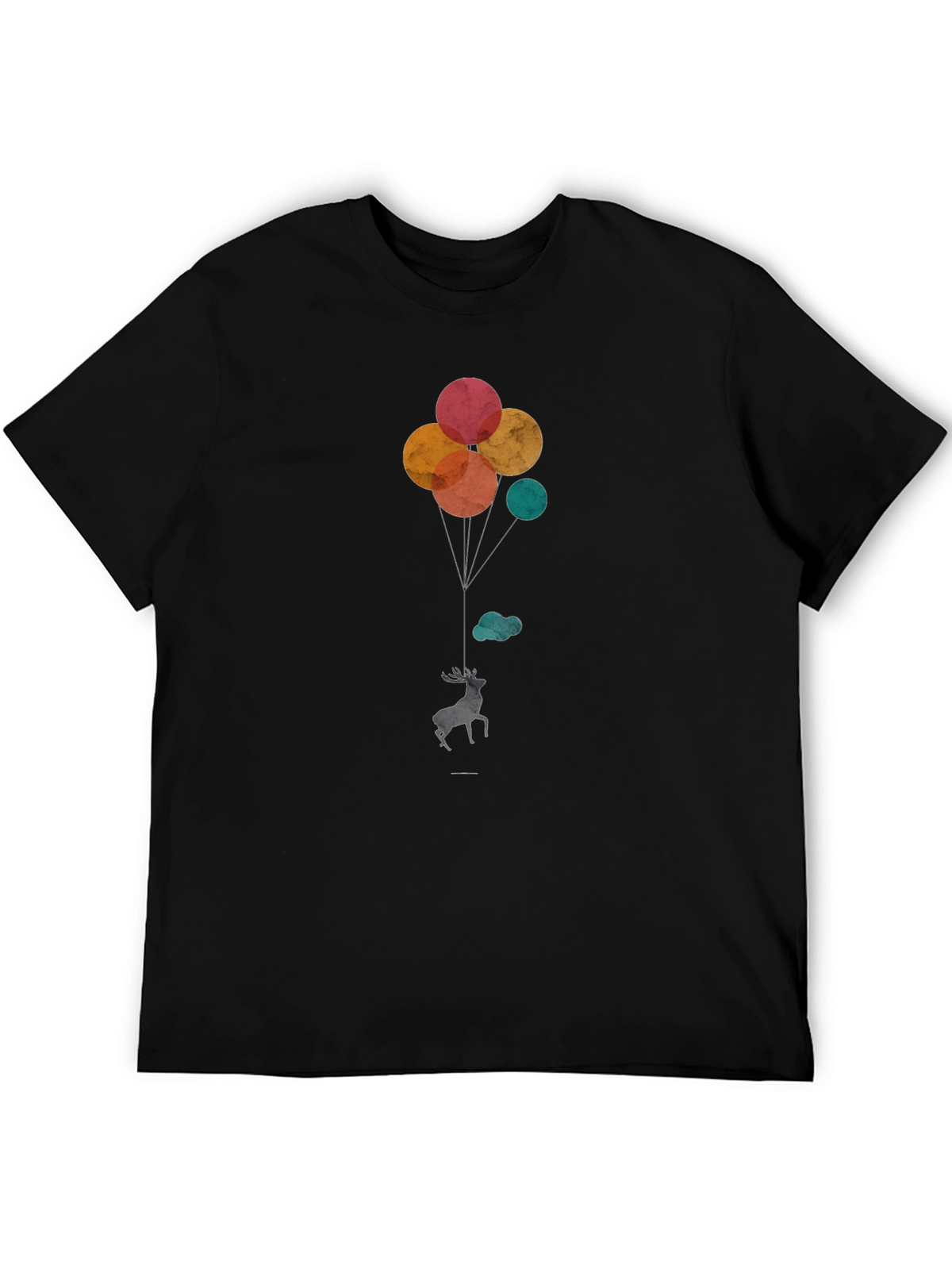 Deer Balloons Graphic T-Shirt