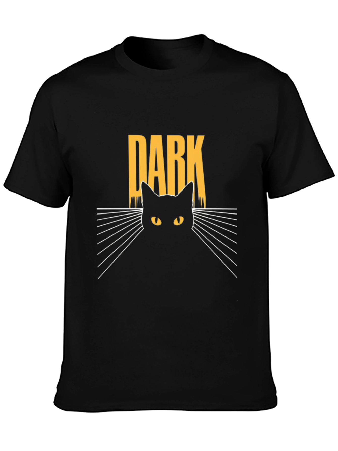 Dark Cat Graphic Tee - Mens Black T-Shirt