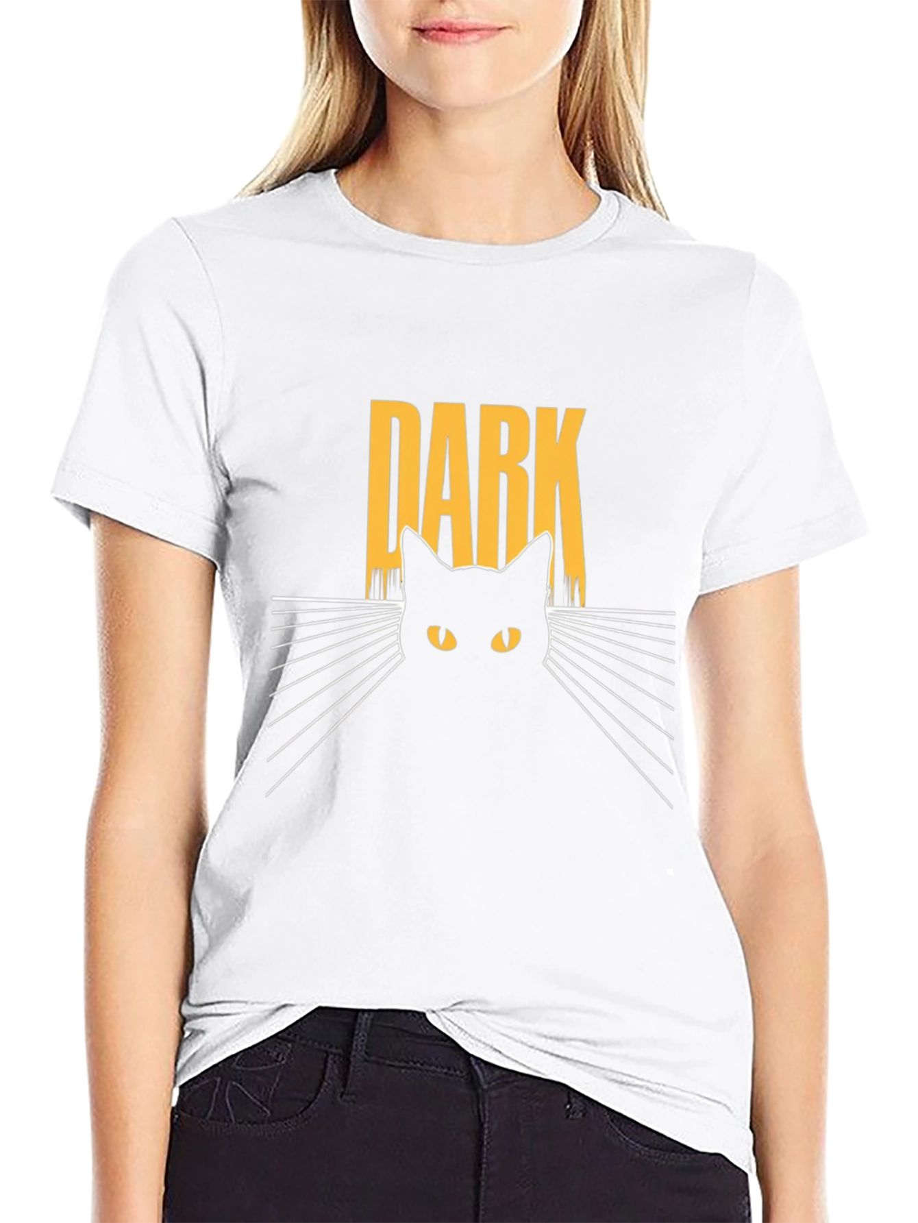 Dark Cat Graphic Tee - Mens Black T-Shirt