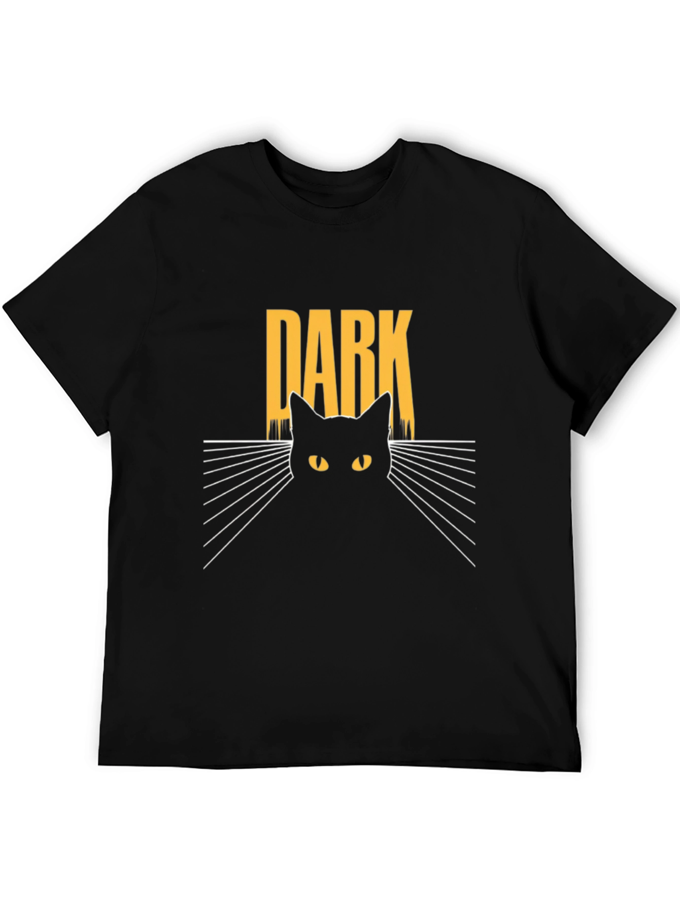 Dark Cat Graphic Tee - Mens Black T-Shirt