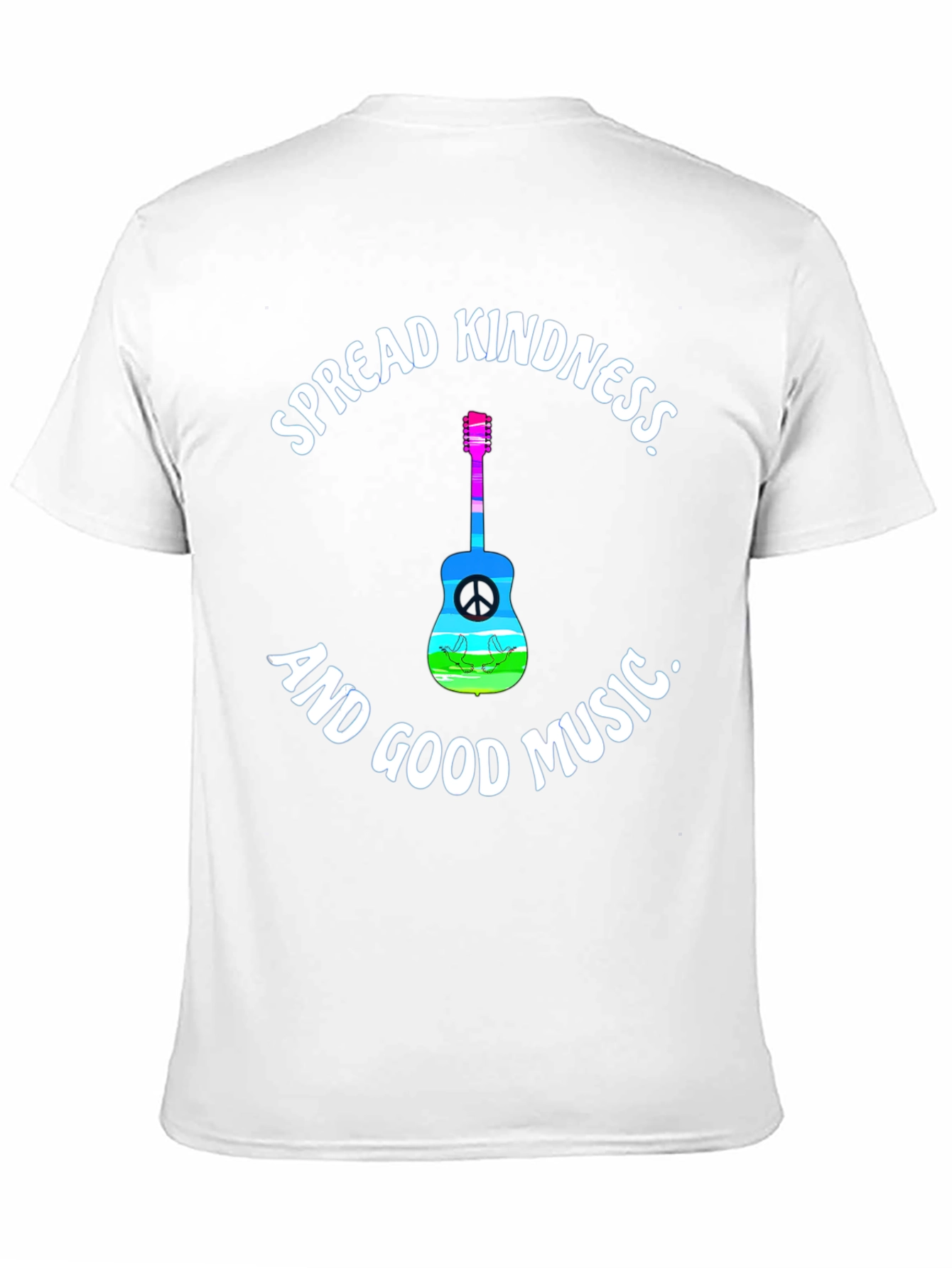 Spread Kindness Music Tee - Black Cotton T-Shirt