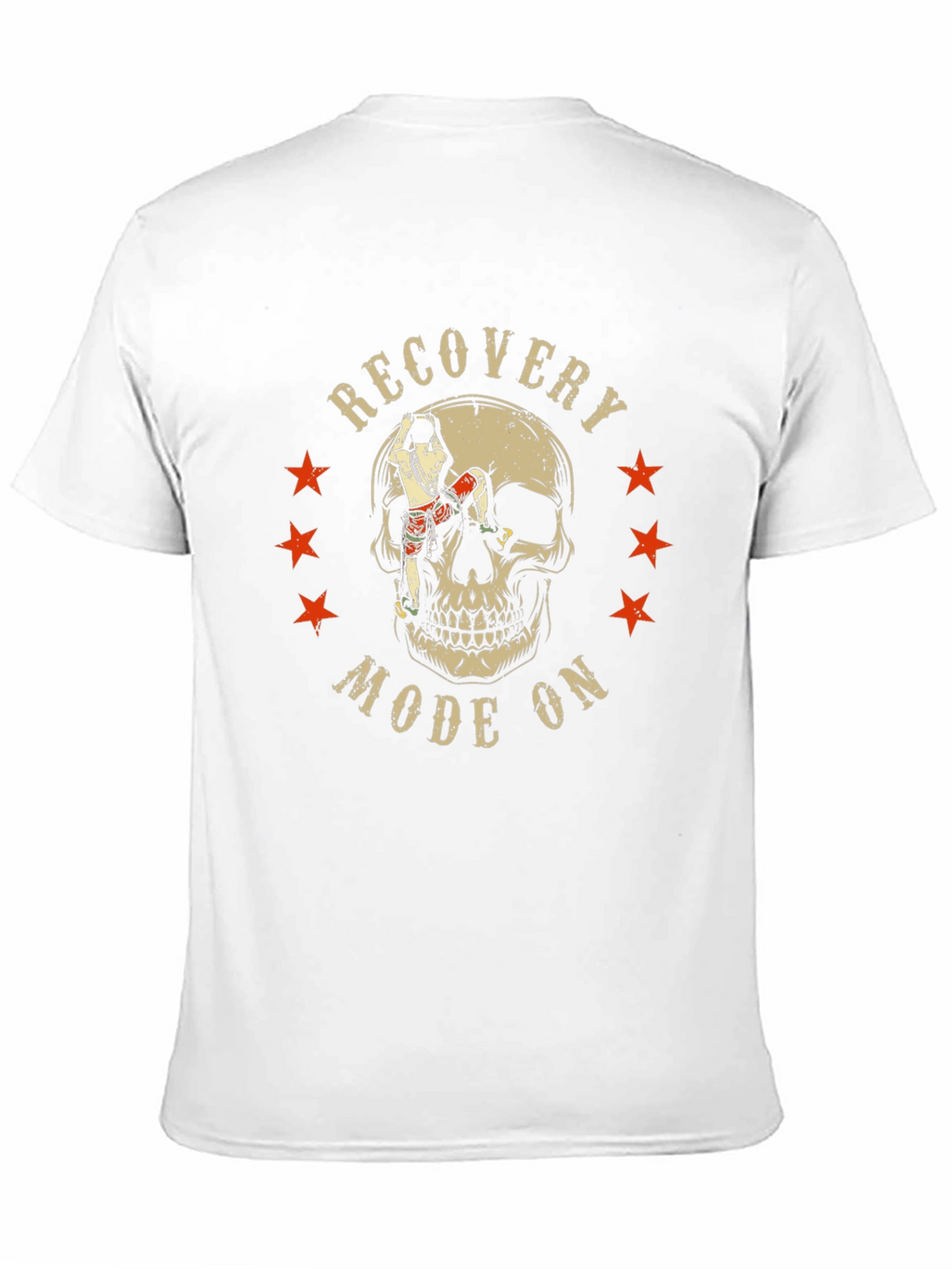 Recovery Mode On Skull Graphic T-Shirt