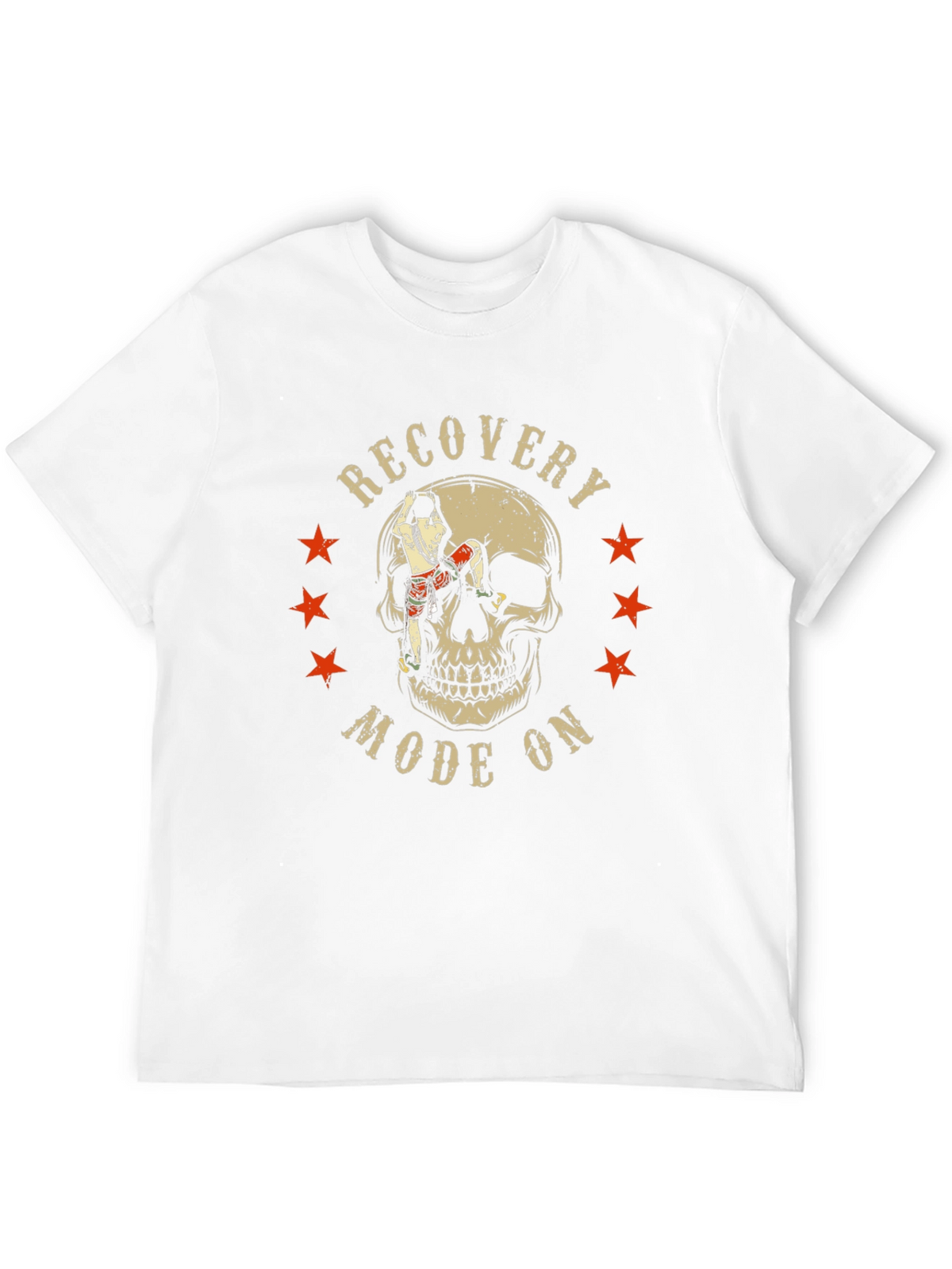 Recovery Mode On Skull Graphic T-Shirt