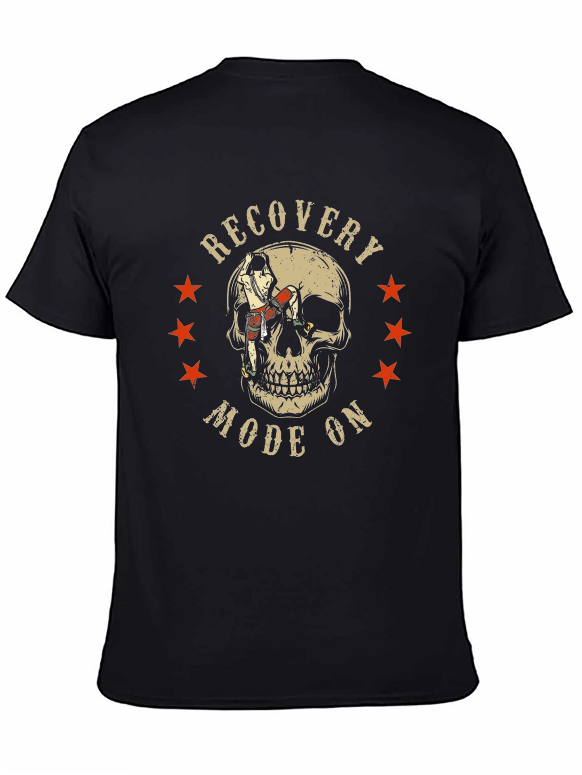 Recovery Mode On Skull Graphic T-Shirt
