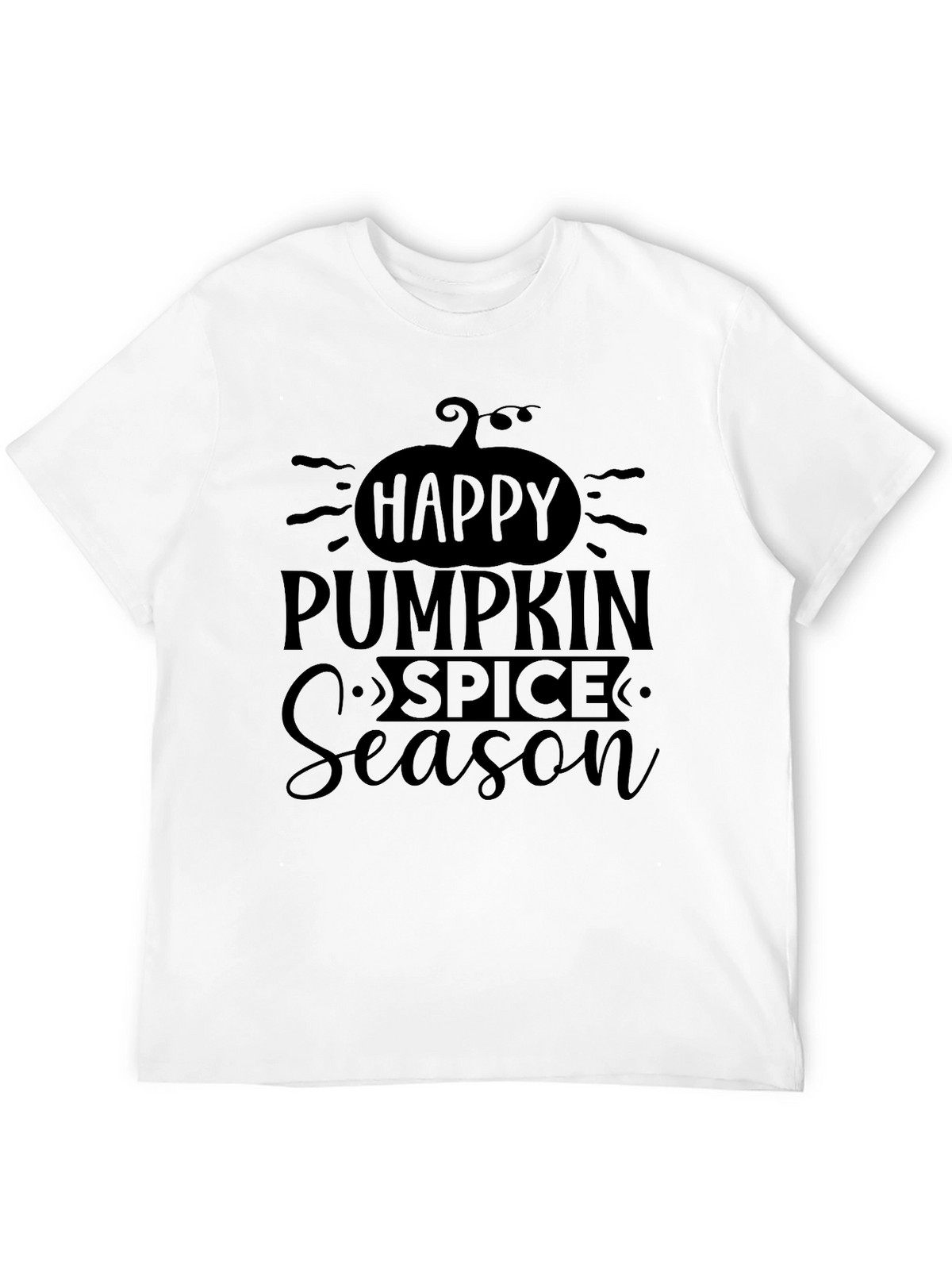 Happy Pumpkin Spice Season Black T-Shirt