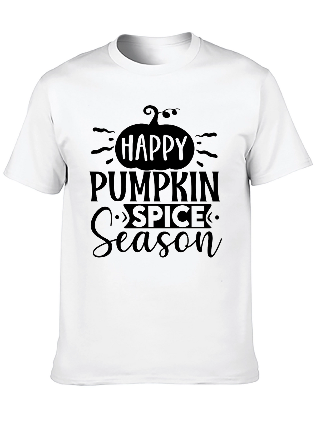 Happy Pumpkin Spice Season Black T-Shirt