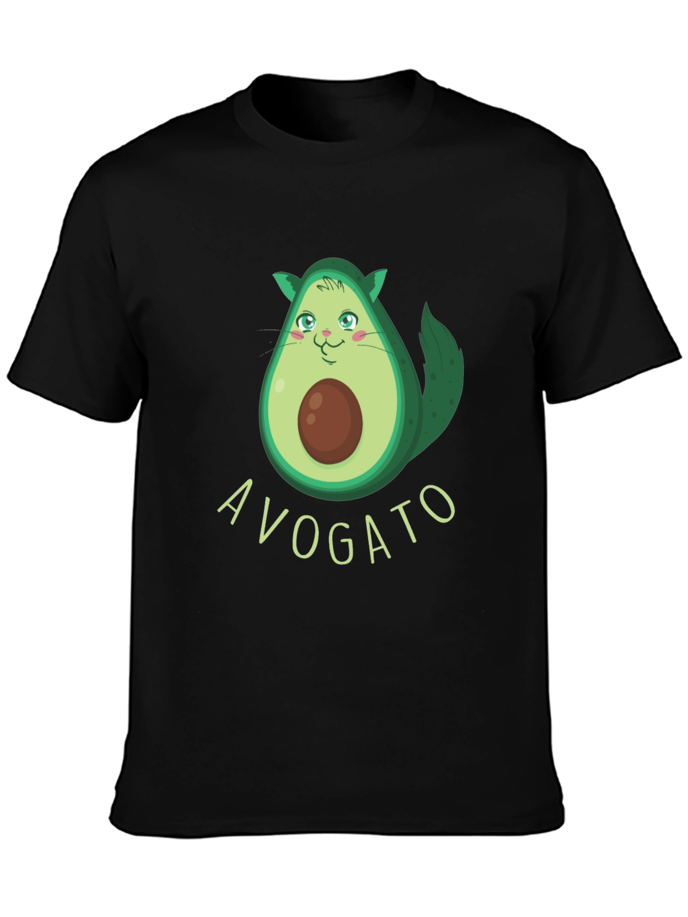 Avogato Funny Avocado Cat Graphic Tee