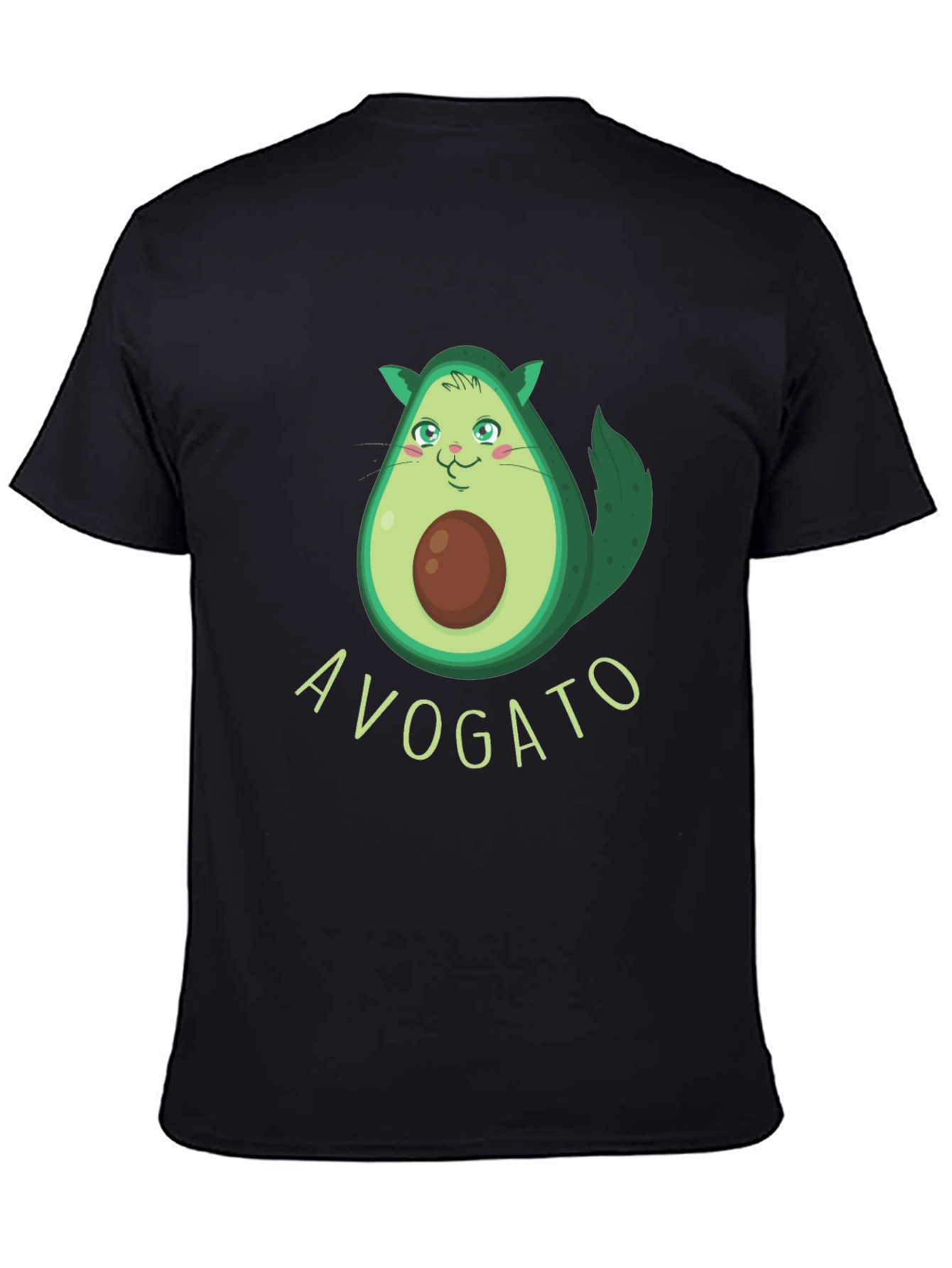 Avogato Funny Avocado Cat Graphic Tee