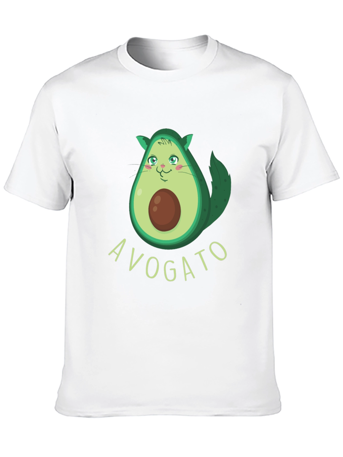 Avogato Funny Avocado Cat Graphic Tee