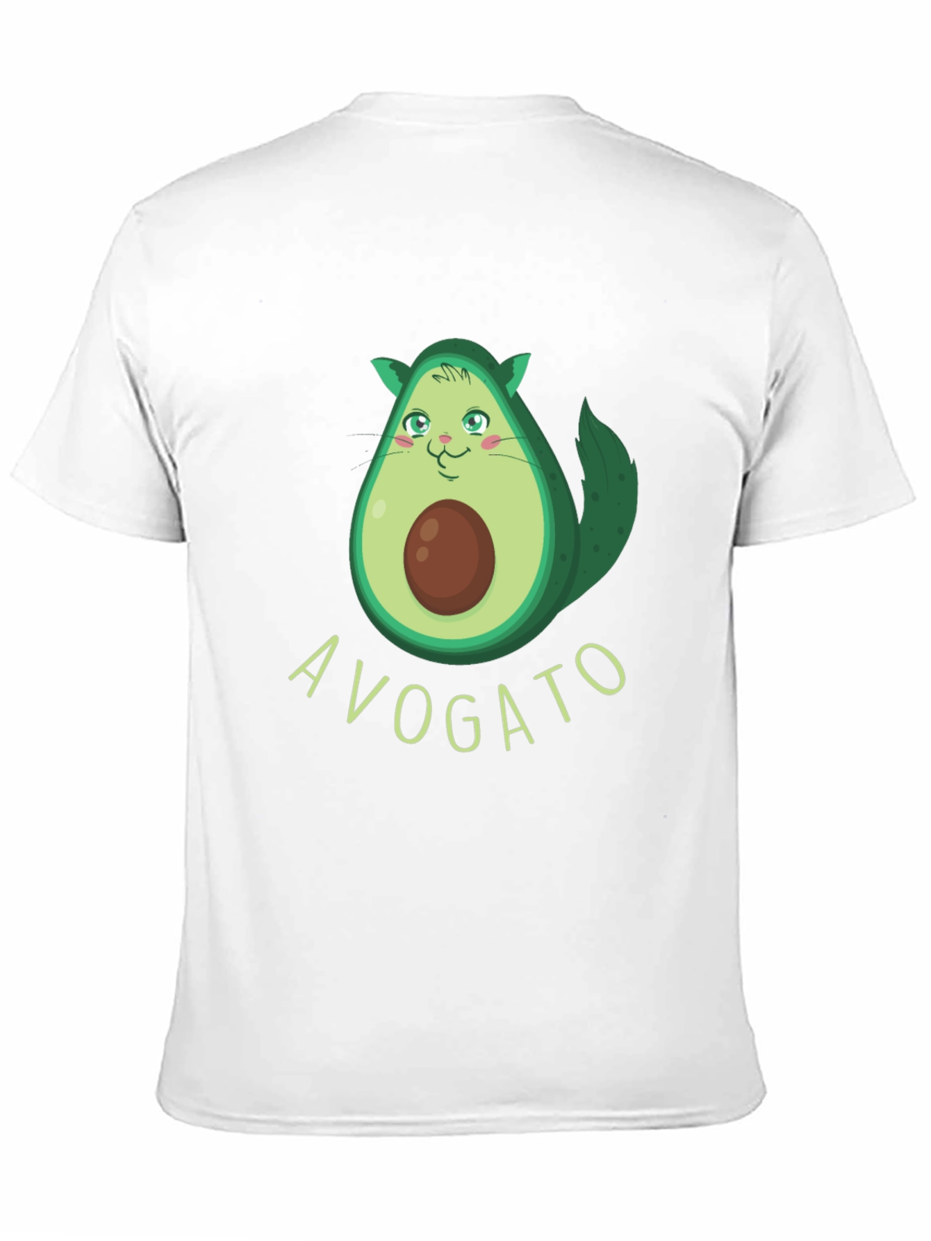 Avogato Funny Avocado Cat Graphic Tee