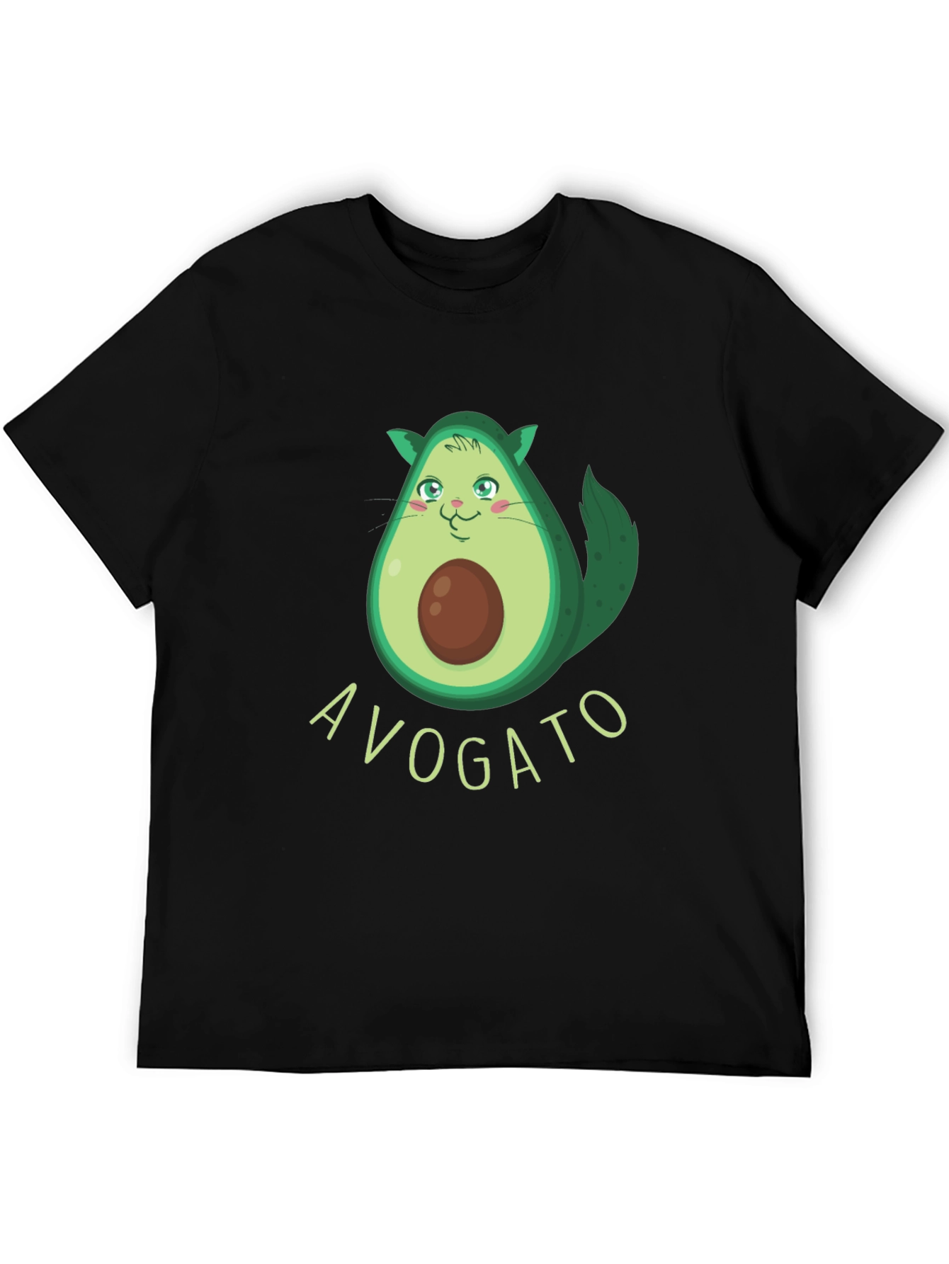 Avogato Funny Avocado Cat Graphic Tee