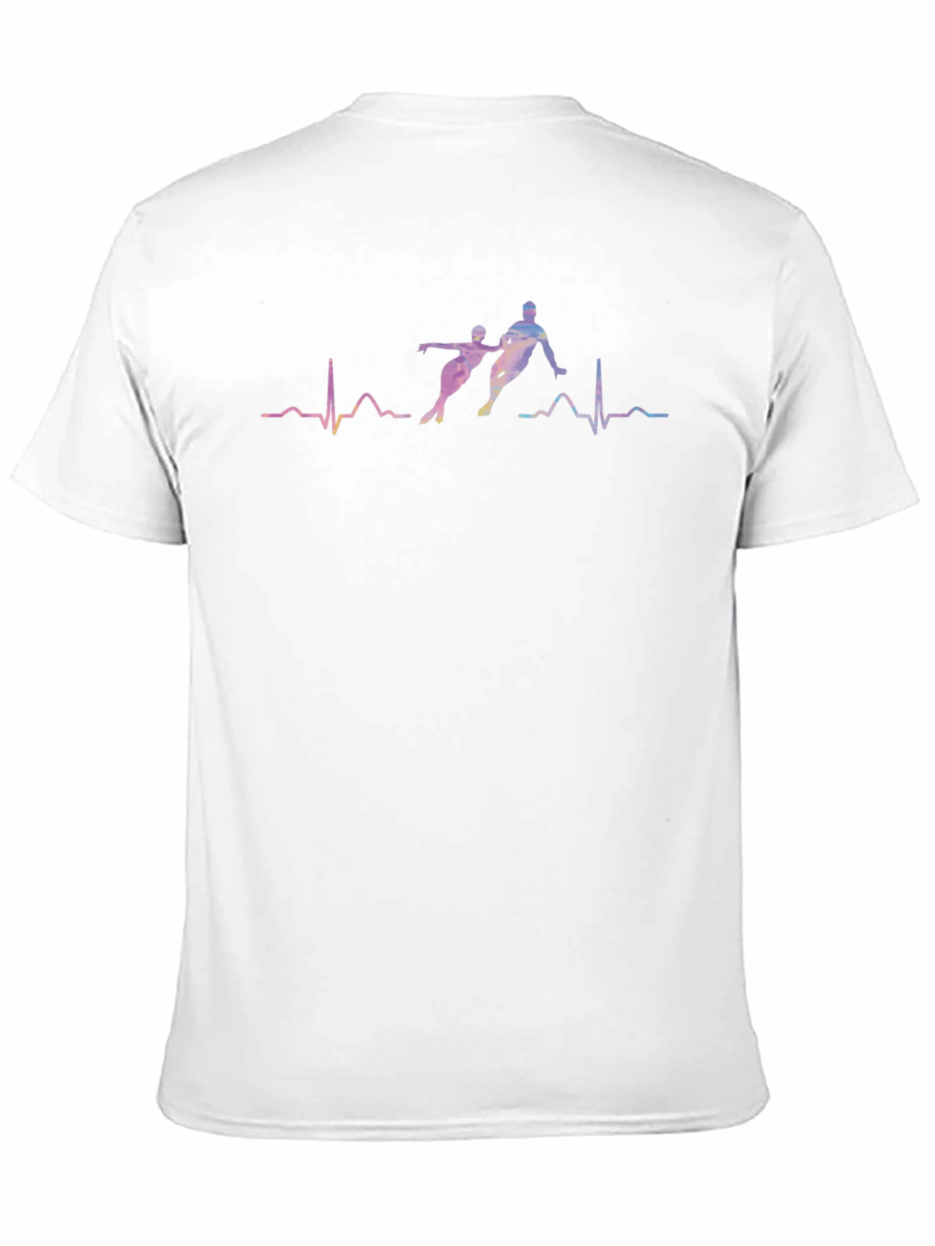 Ice Skating Heartbeat Graphic Tee