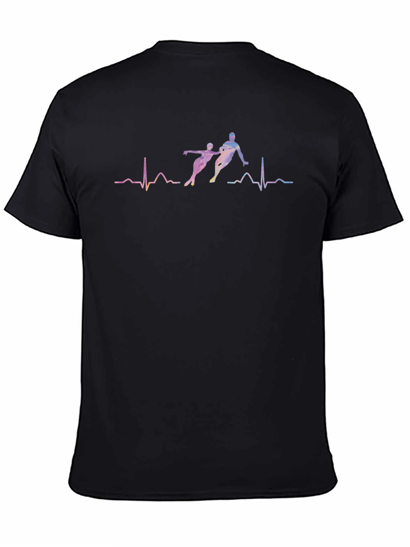 Ice Skating Heartbeat Graphic Tee