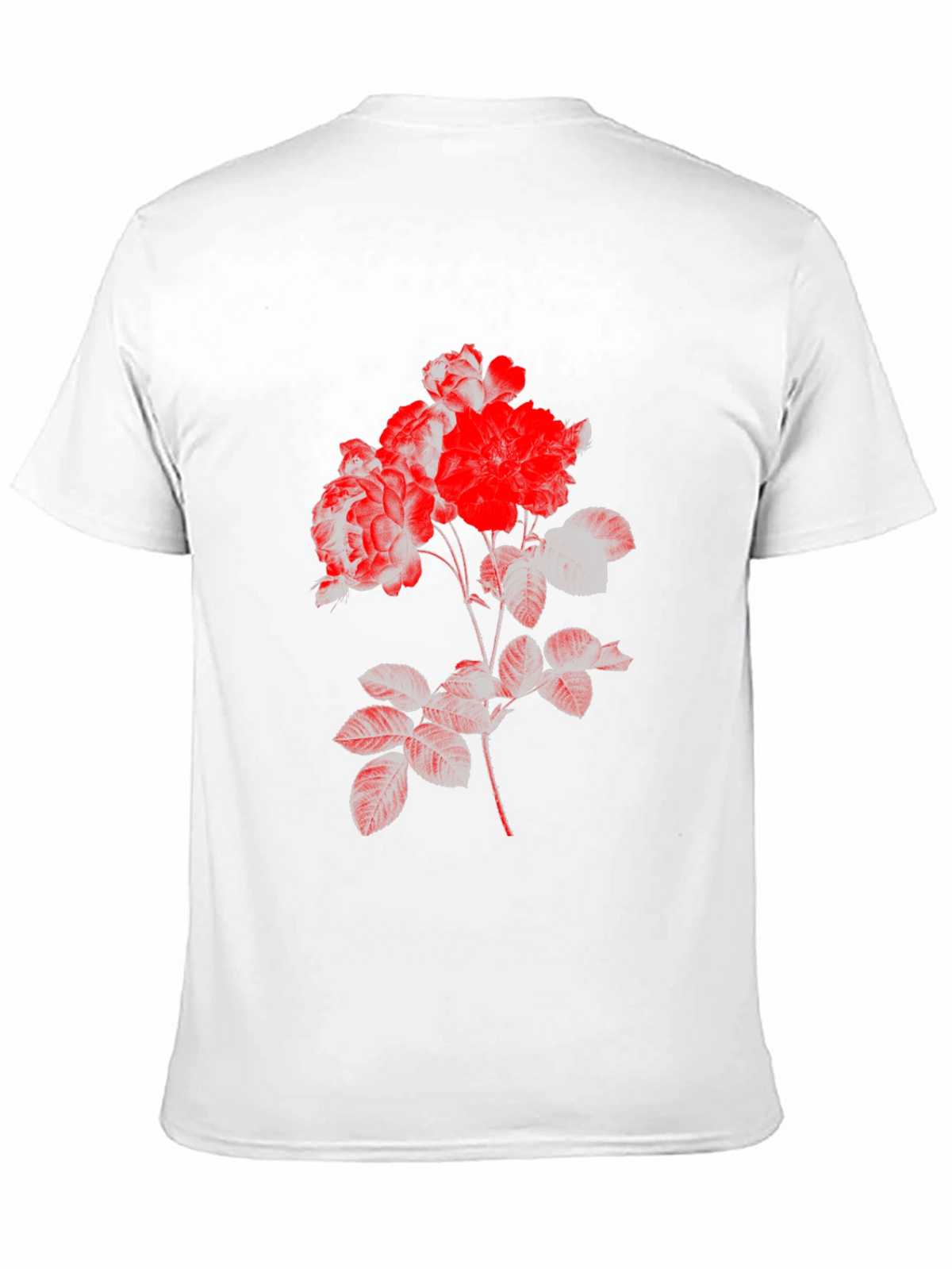Black Floral Print Tee