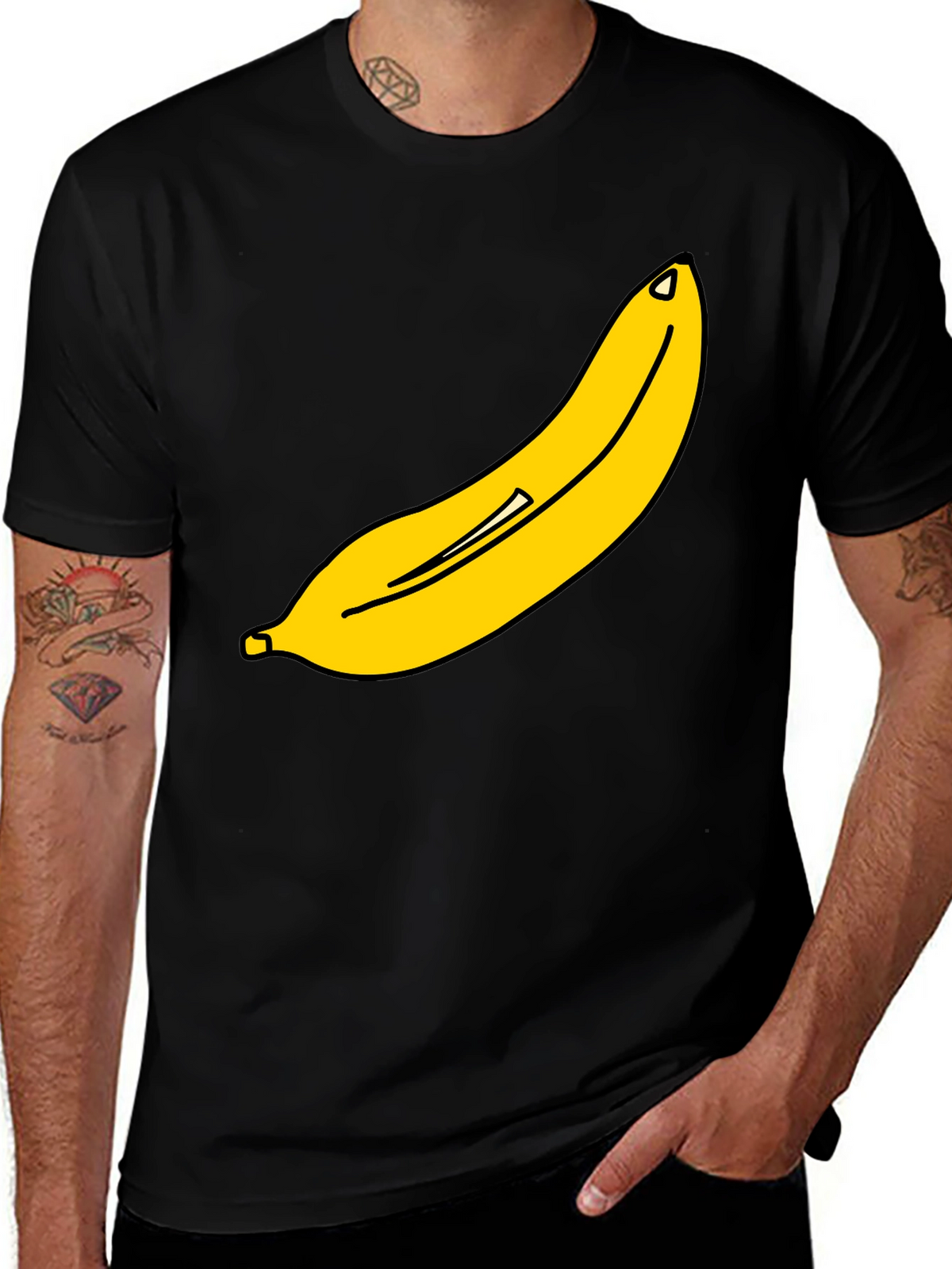 Banana Graphic Tee - Classic Black T-Shirt