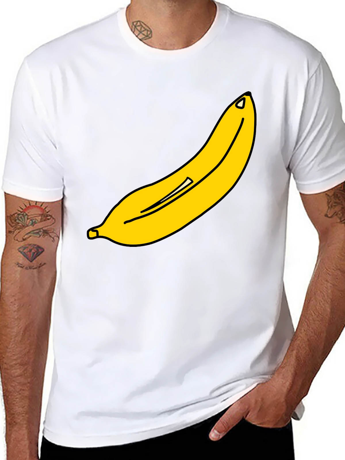 Banana Graphic Tee - Classic Black T-Shirt
