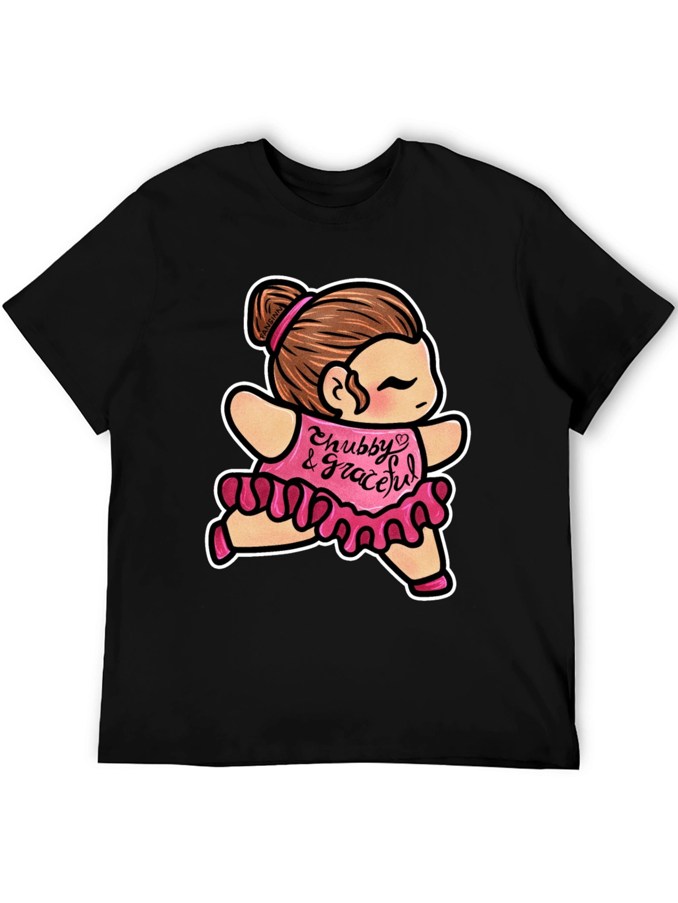 Chubby & Graceful T-Shirt - Cute Cartoon Dance