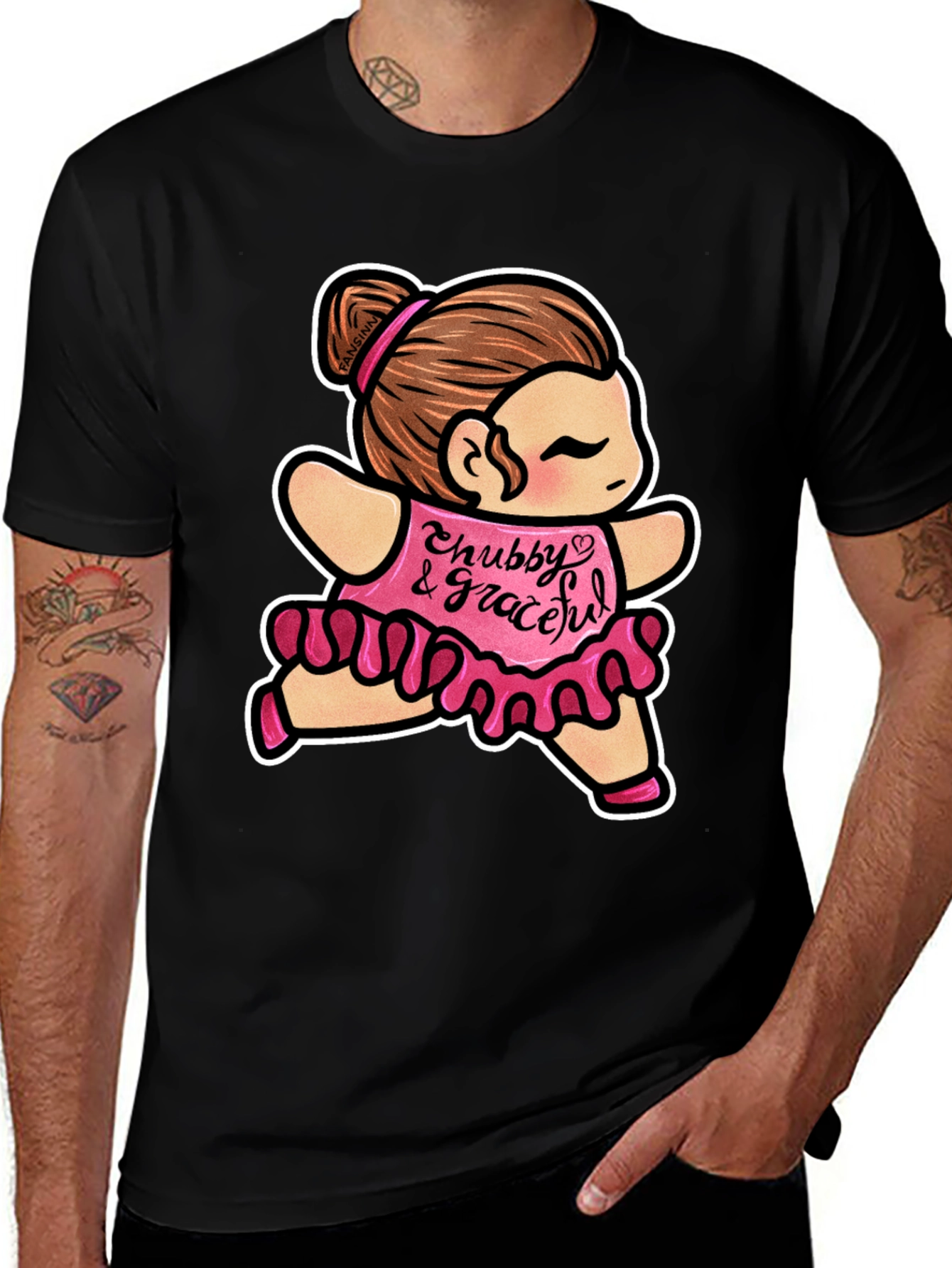 Chubby & Graceful T-Shirt - Cute Cartoon Dance