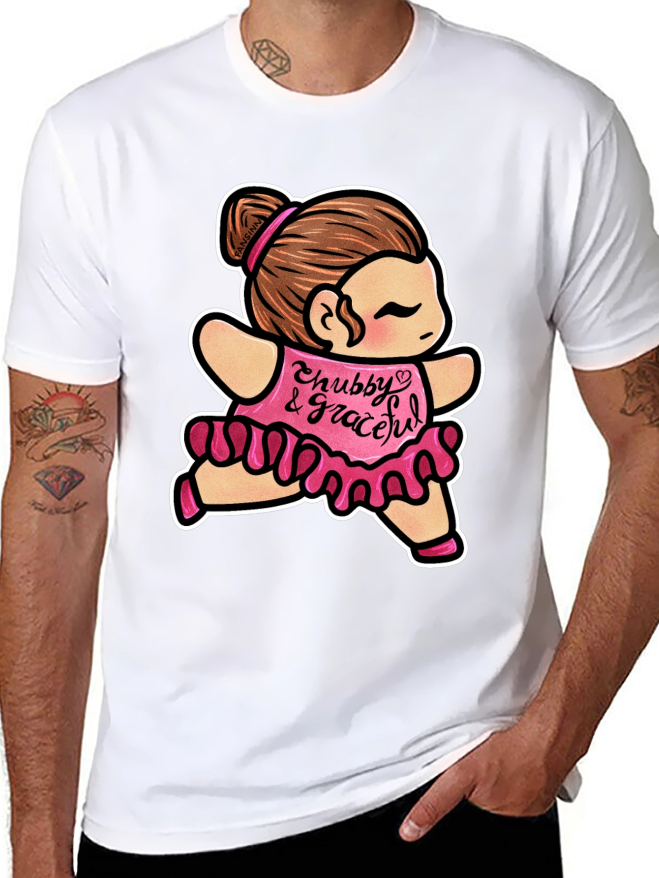 Chubby & Graceful T-Shirt - Cute Cartoon Dance