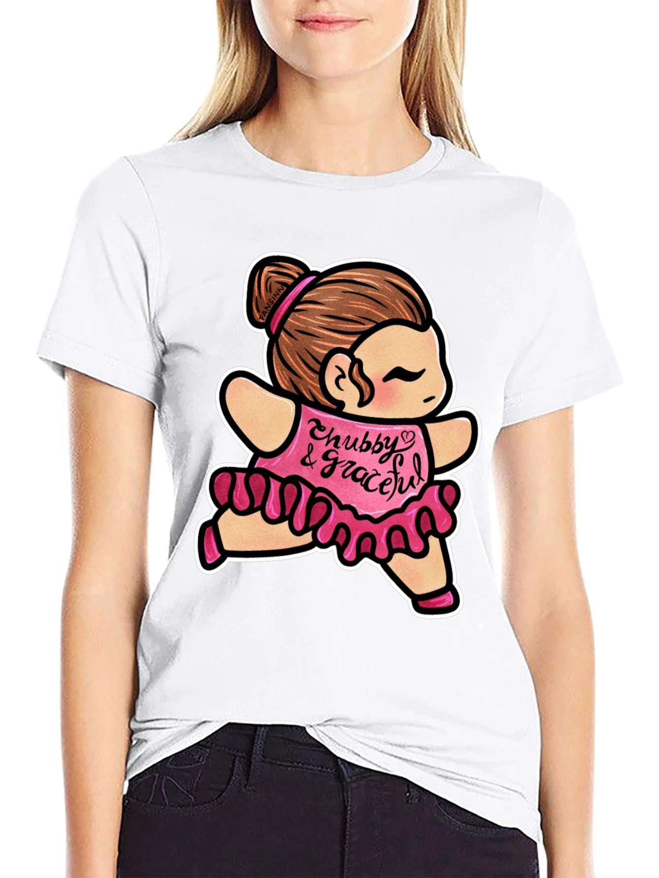 Chubby & Graceful T-Shirt - Cute Cartoon Dance