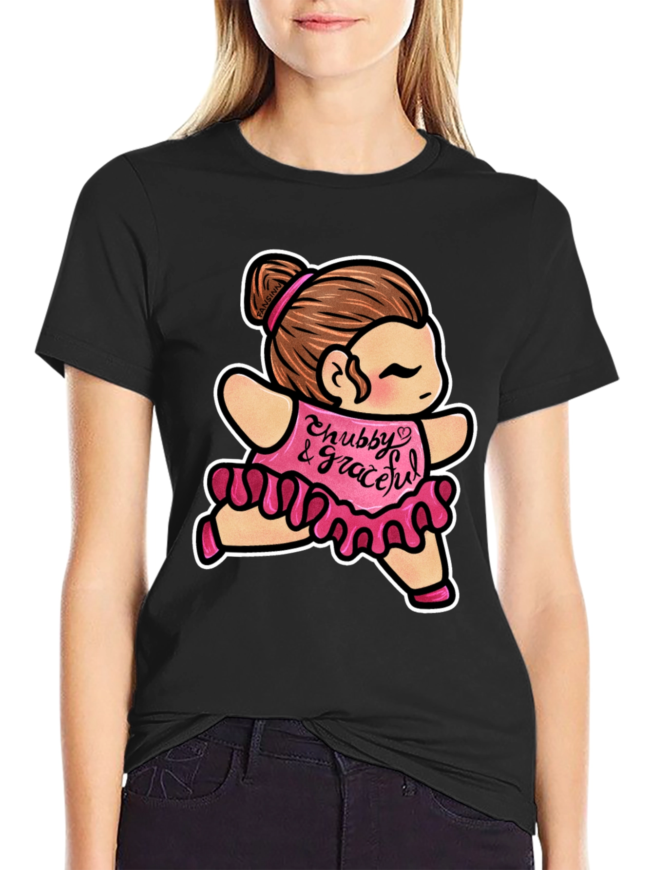 Chubby & Graceful T-Shirt - Cute Cartoon Dance