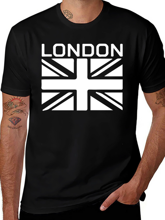 London Union Jack Graphic Tee - Black