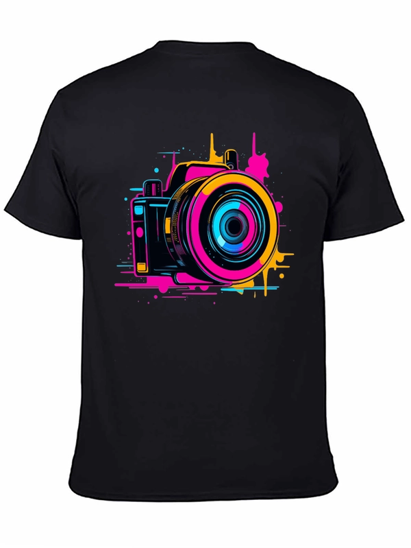 Retro Camera Graphic Tee - Stylish Photo Design