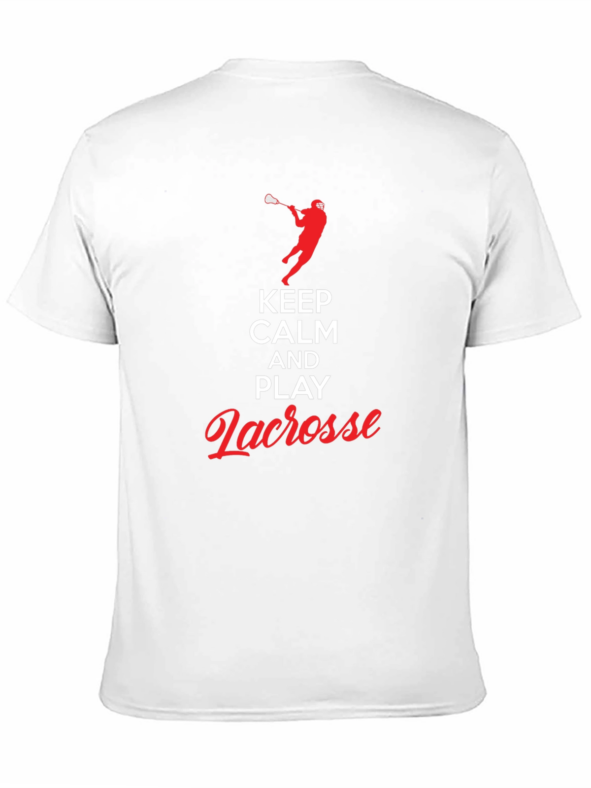 Keep Calm and Play Lacrosse Black T-Shirt