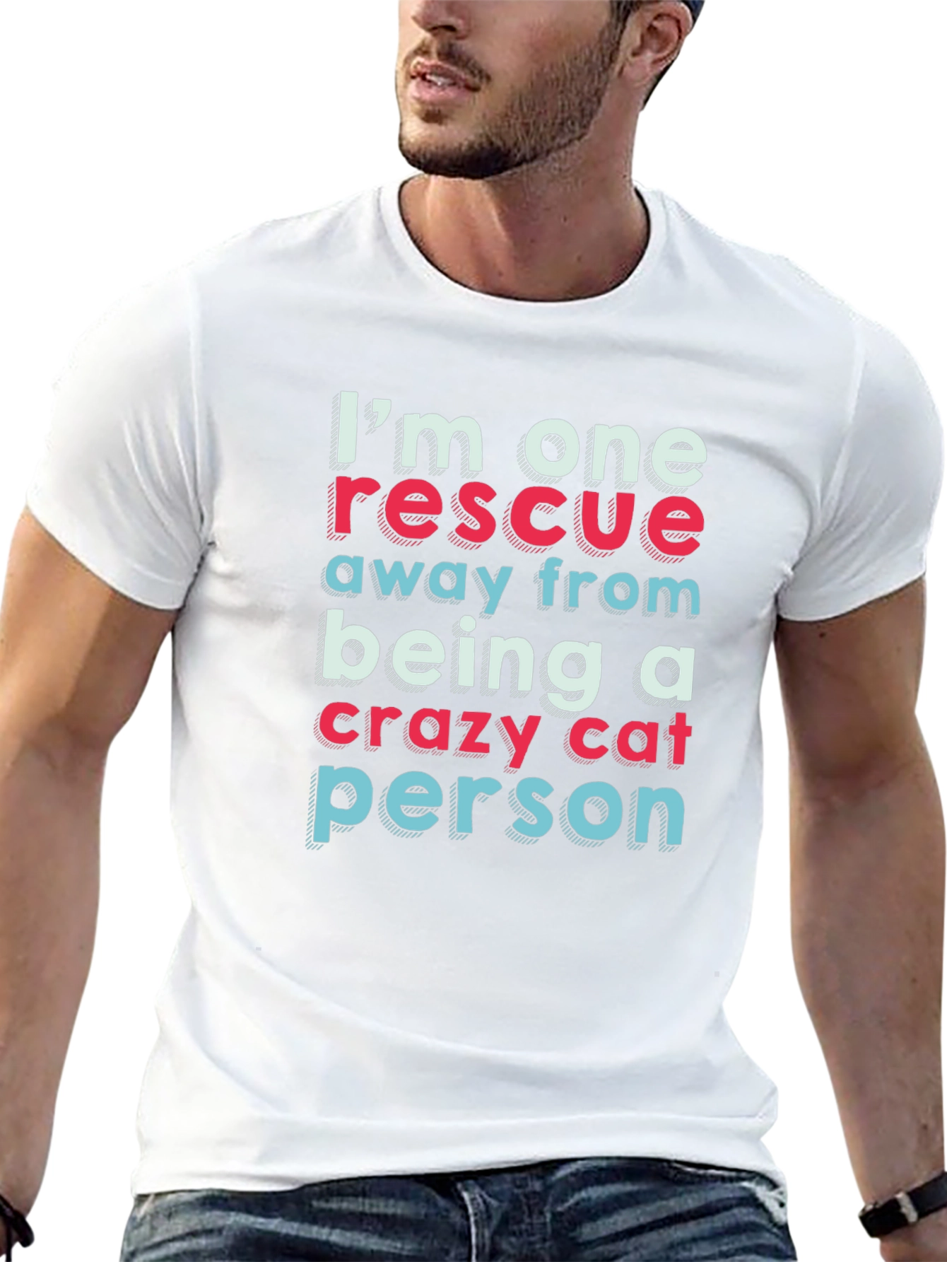 Crazy Cat Person Rescue T-Shirt