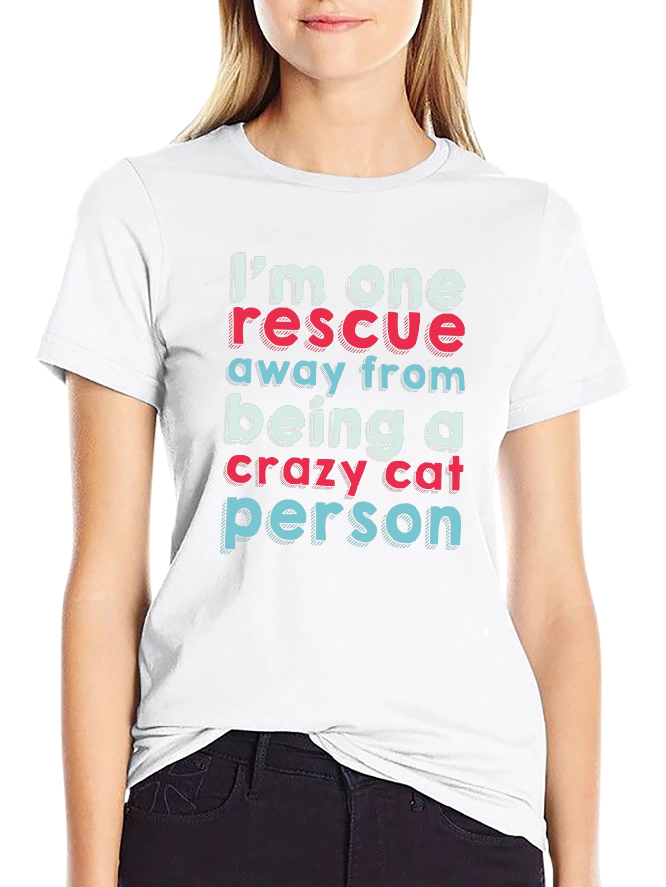 Crazy Cat Person Rescue T-Shirt