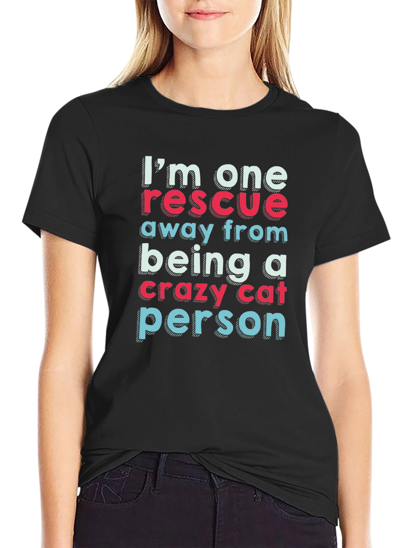 Crazy Cat Person Rescue T-Shirt