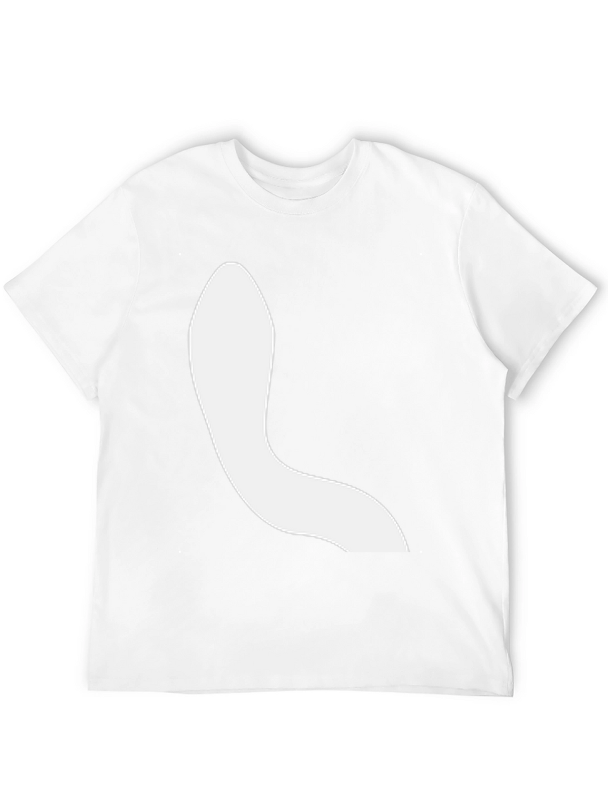 Modern Black Tee with Abstract White Design