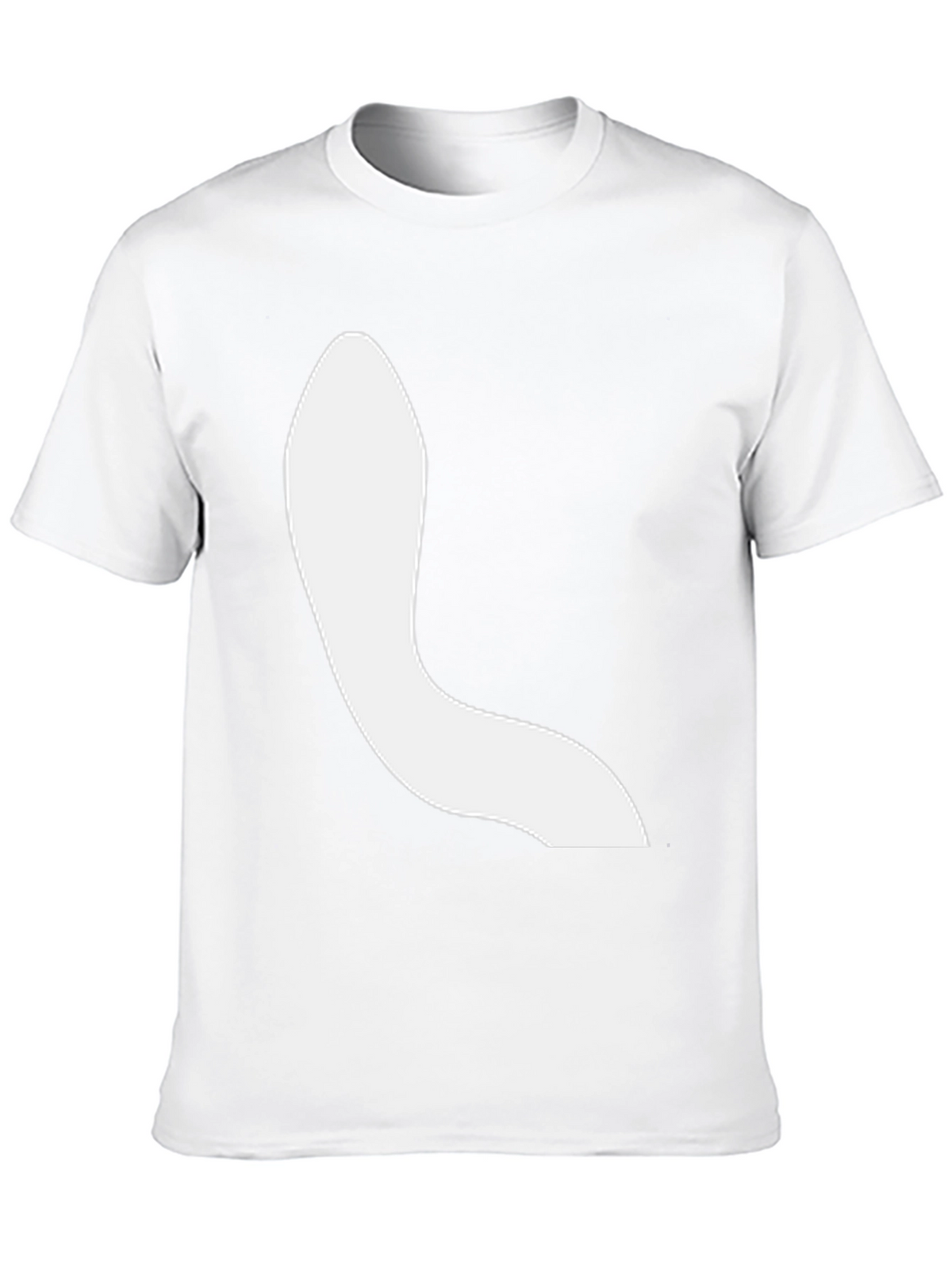 Modern Black Tee with Abstract White Design