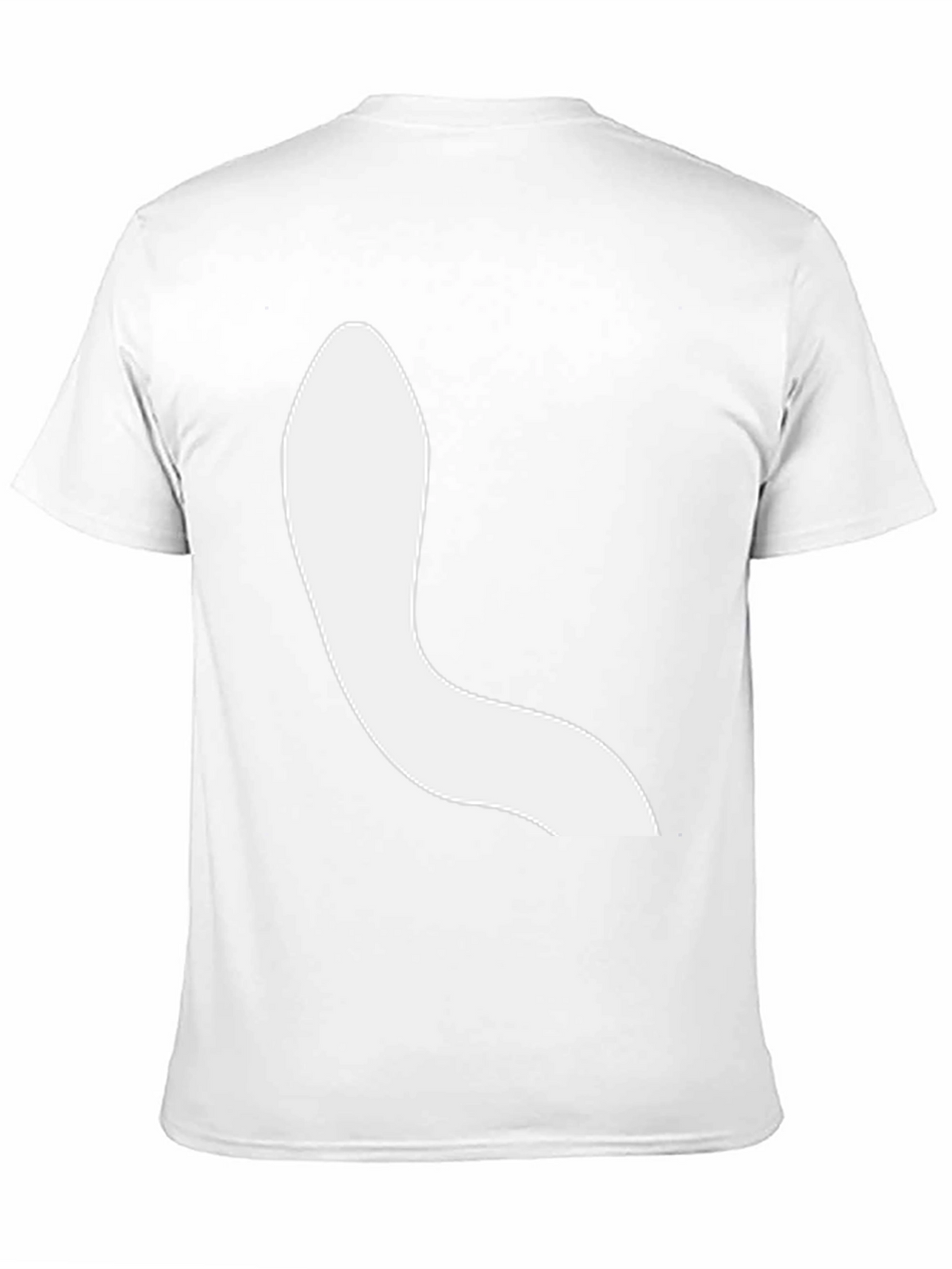 Modern Black Tee with Abstract White Design