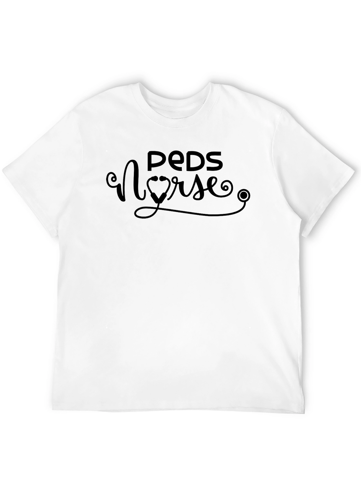 PEDS Nurse Stethoscope Heart T-Shirt