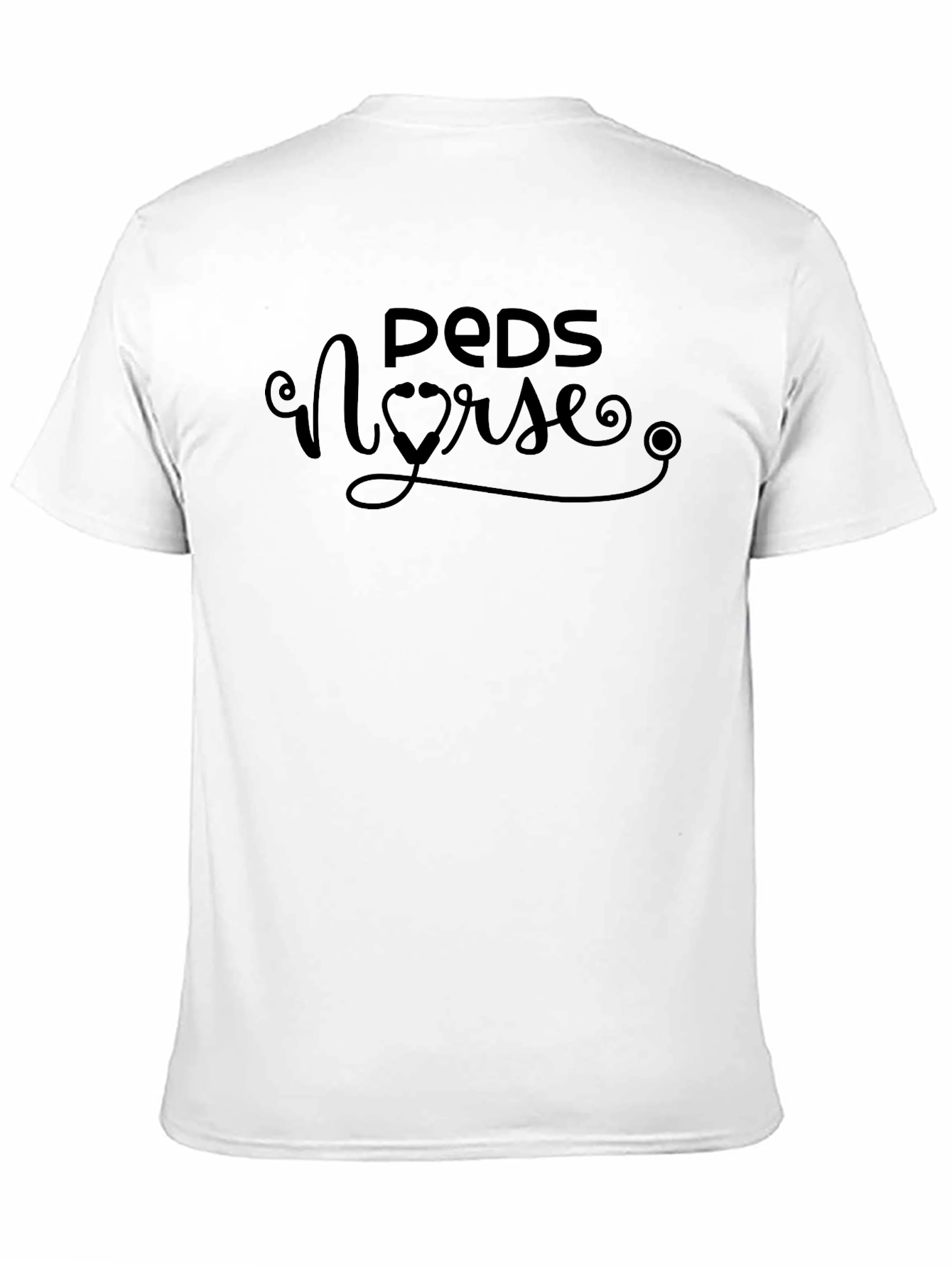 PEDS Nurse Stethoscope Heart T-Shirt
