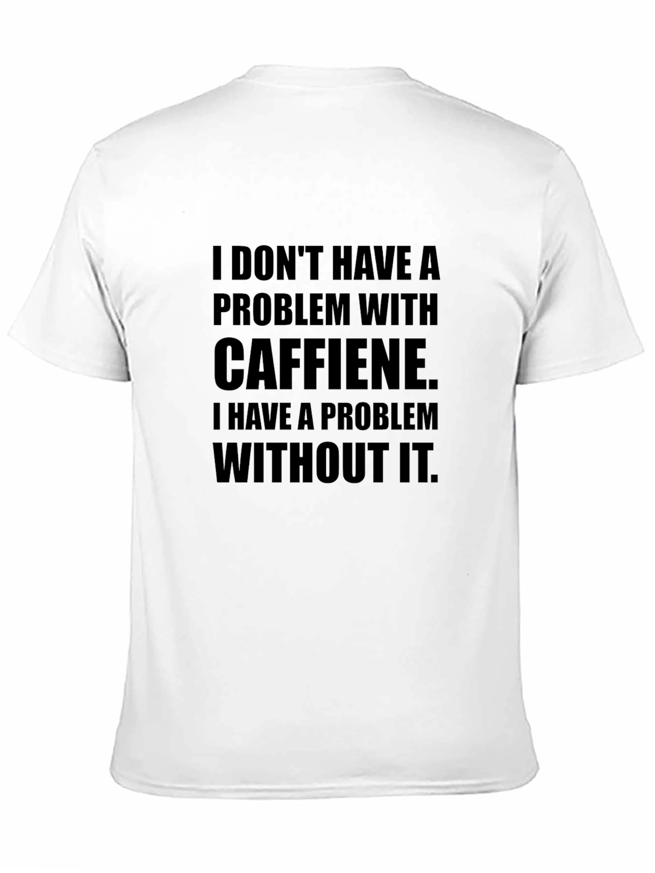 Caffeine Problem Graphic Tee - Black Crew Neck T-Shirt