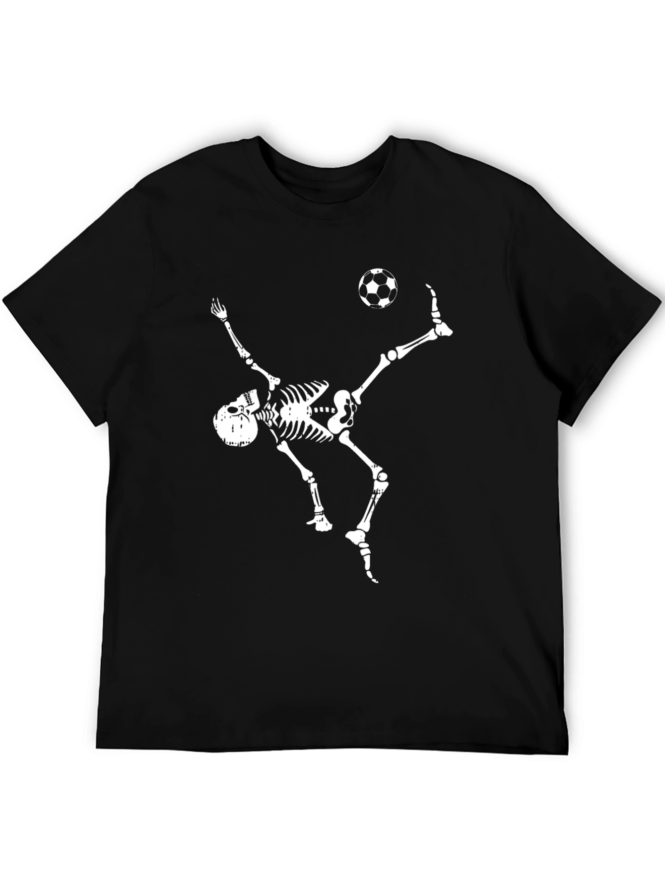 Skeleton Soccer T-Shirt - Black