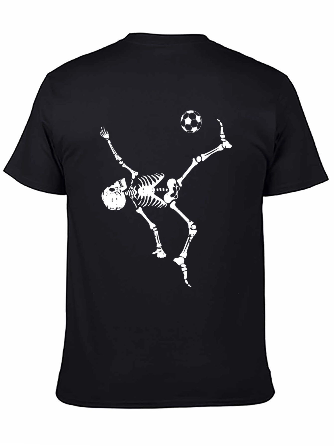 Skeleton Soccer T-Shirt - Black