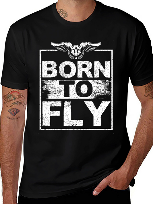 Born To Fly Graphic Tee - Black