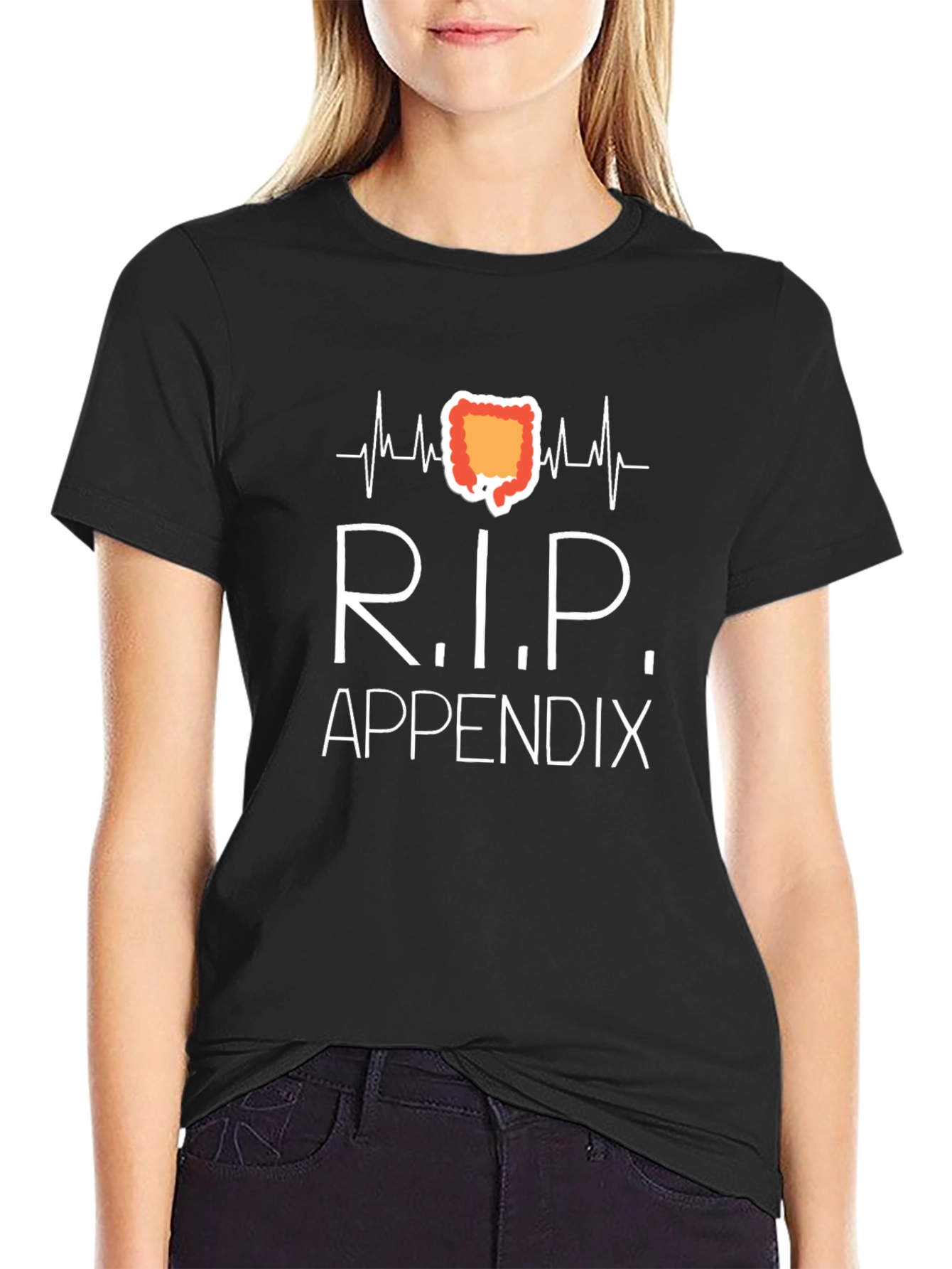 R.I.P. Appendix Black T-Shirt