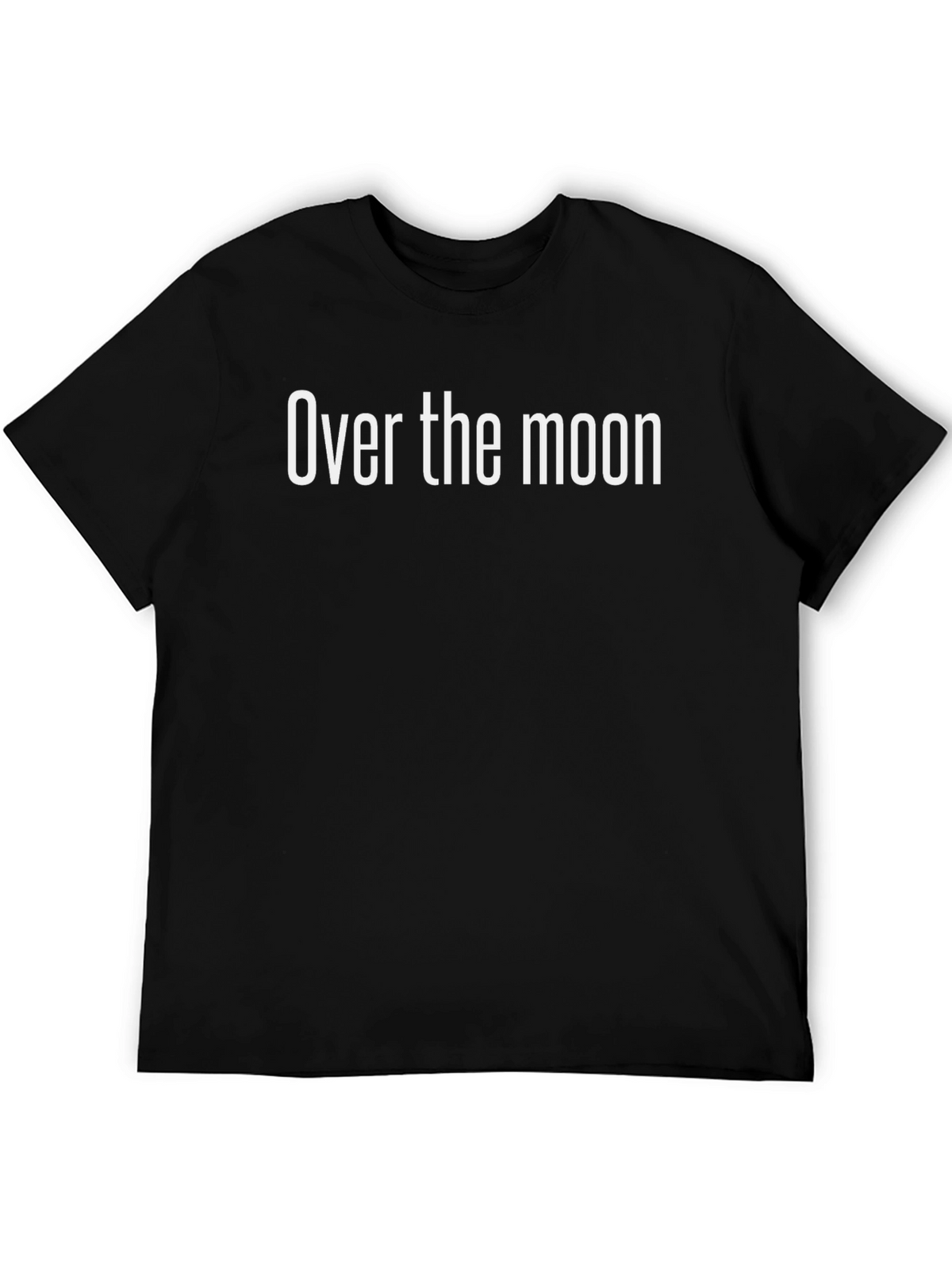 Over the Moon Graphic Tee - Soft Black T-Shirt